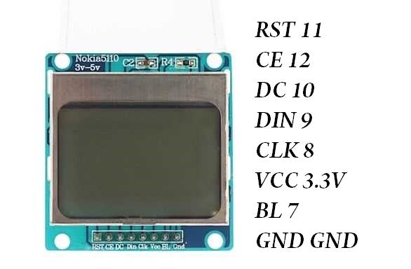 arduino nano 5110 lcd display dht11 temperature humidity sensor instructables