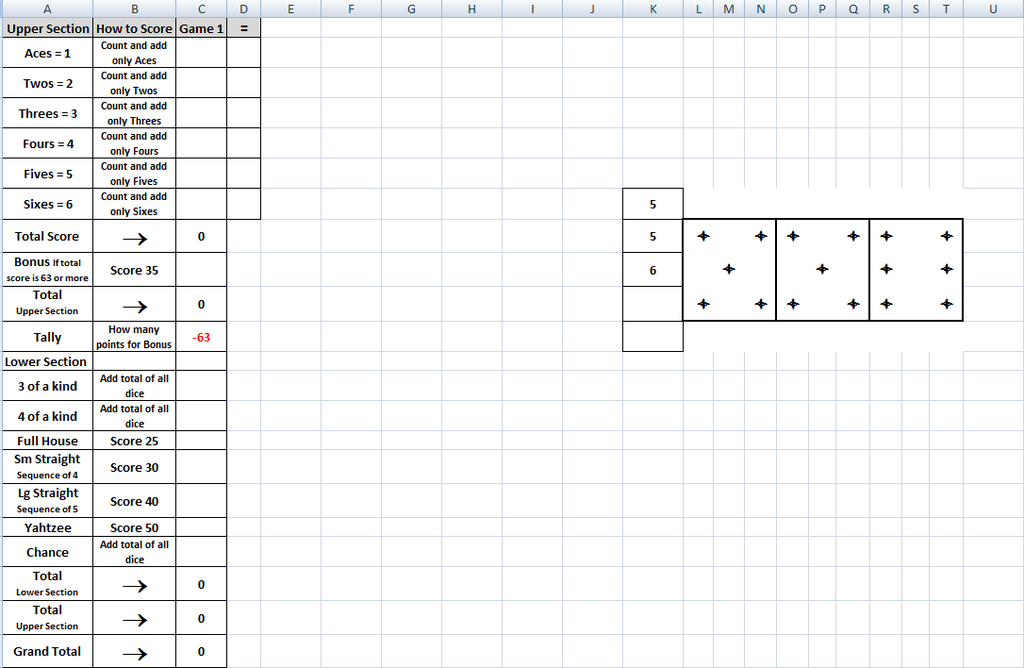 digital yahtzee xls 15 steps with pictures instructables