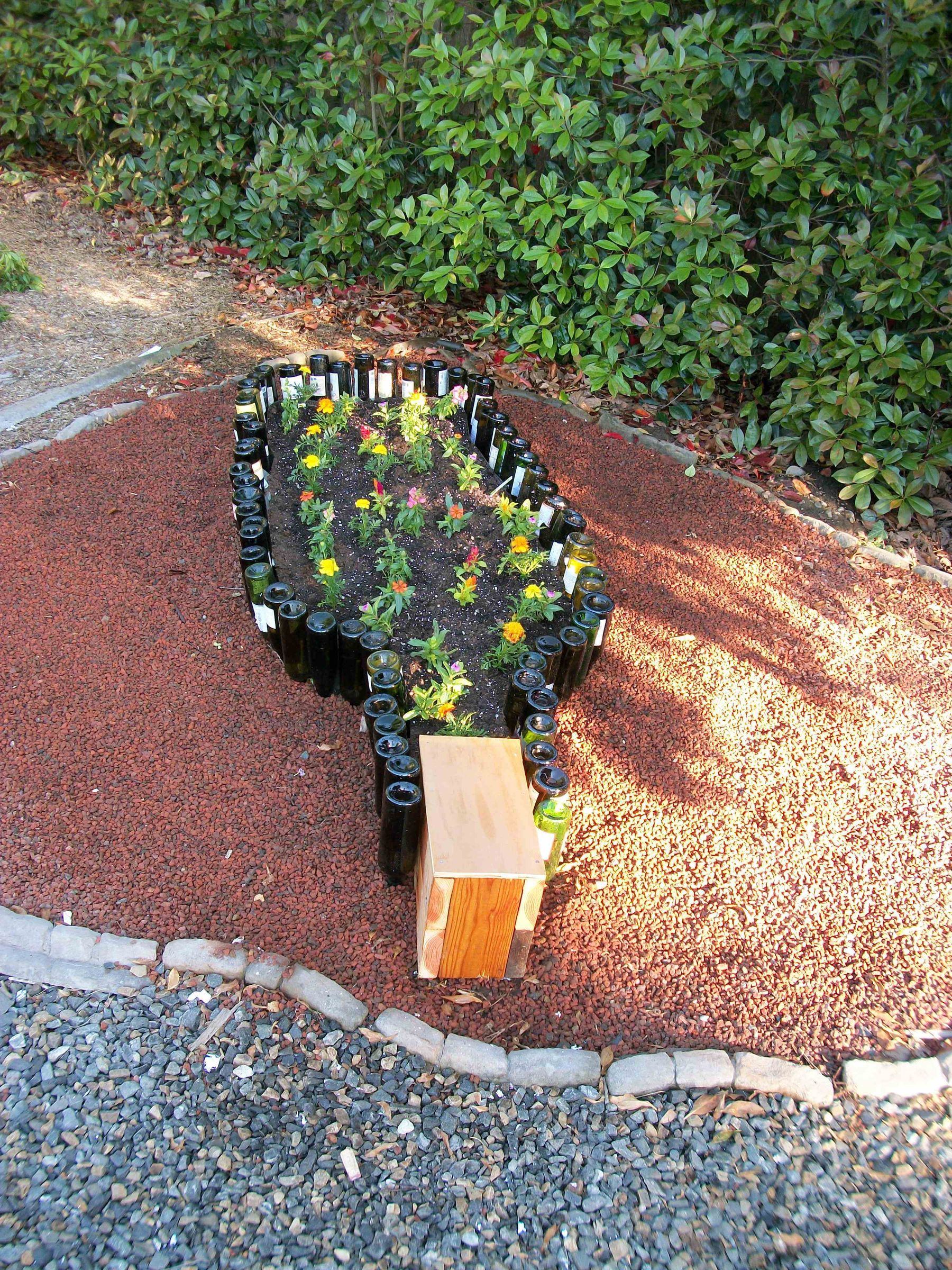 Compact Wine Bottle Garden Instructables