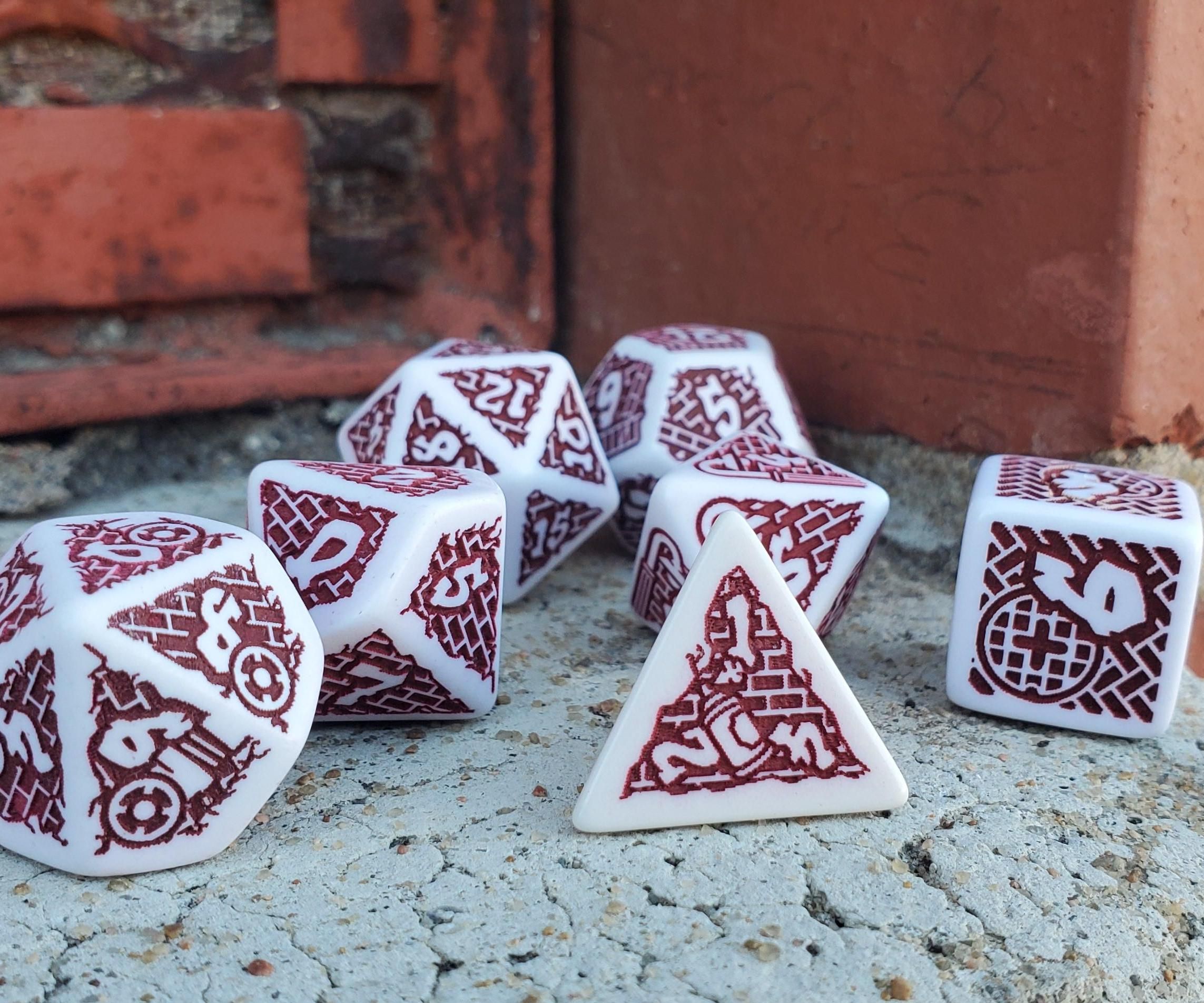 Graffiti Laser Engraved Dice