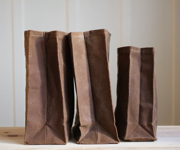 DIY "Brown" Bag (waxed Canvas Lunch Bag)