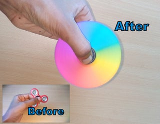 Diy Customized Fidget Spinner Rainbow Fidget Spinner 6 Steps With Pictures Instructables