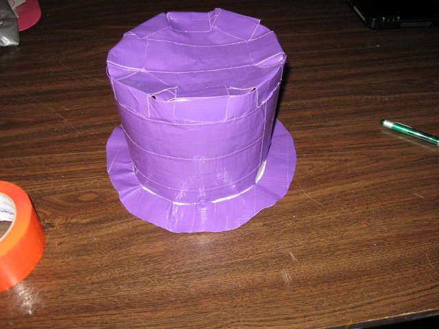 DIY guide for Duct Tape Top Hat with step-by-step instructions