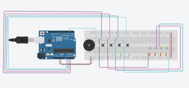 Simon Says Game; Arduino : 6 Steps - Instructables