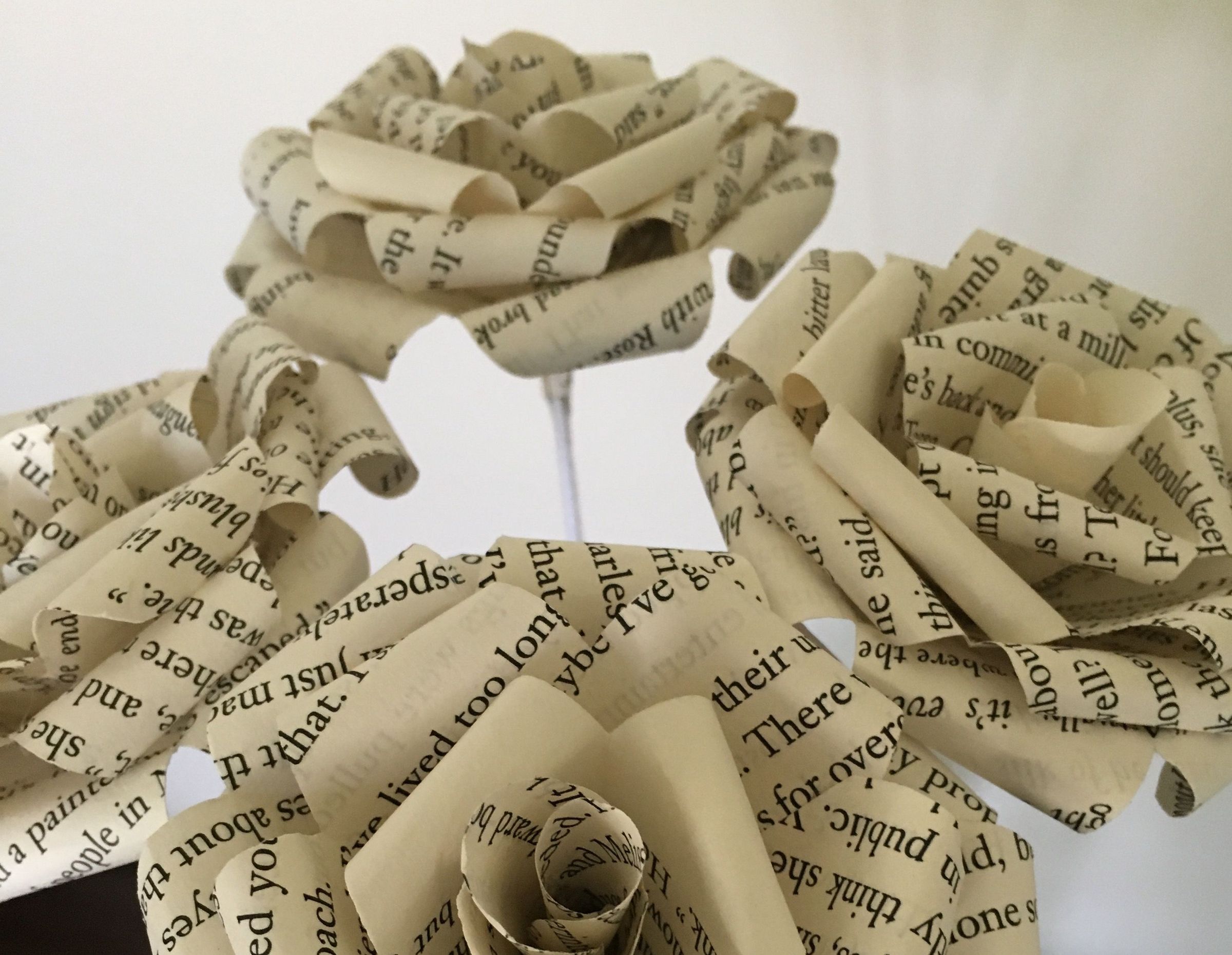 book page roses DIY Project DIY Project Image