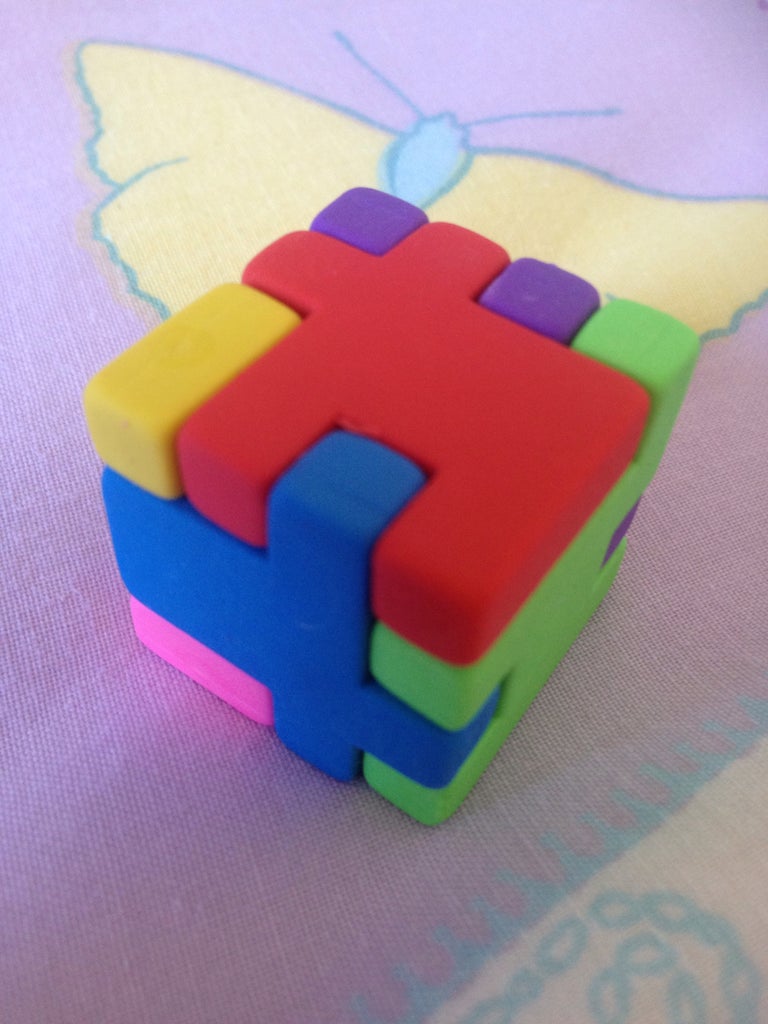 How To Make The Cube Eraser Puzzle 4 Steps Instructables