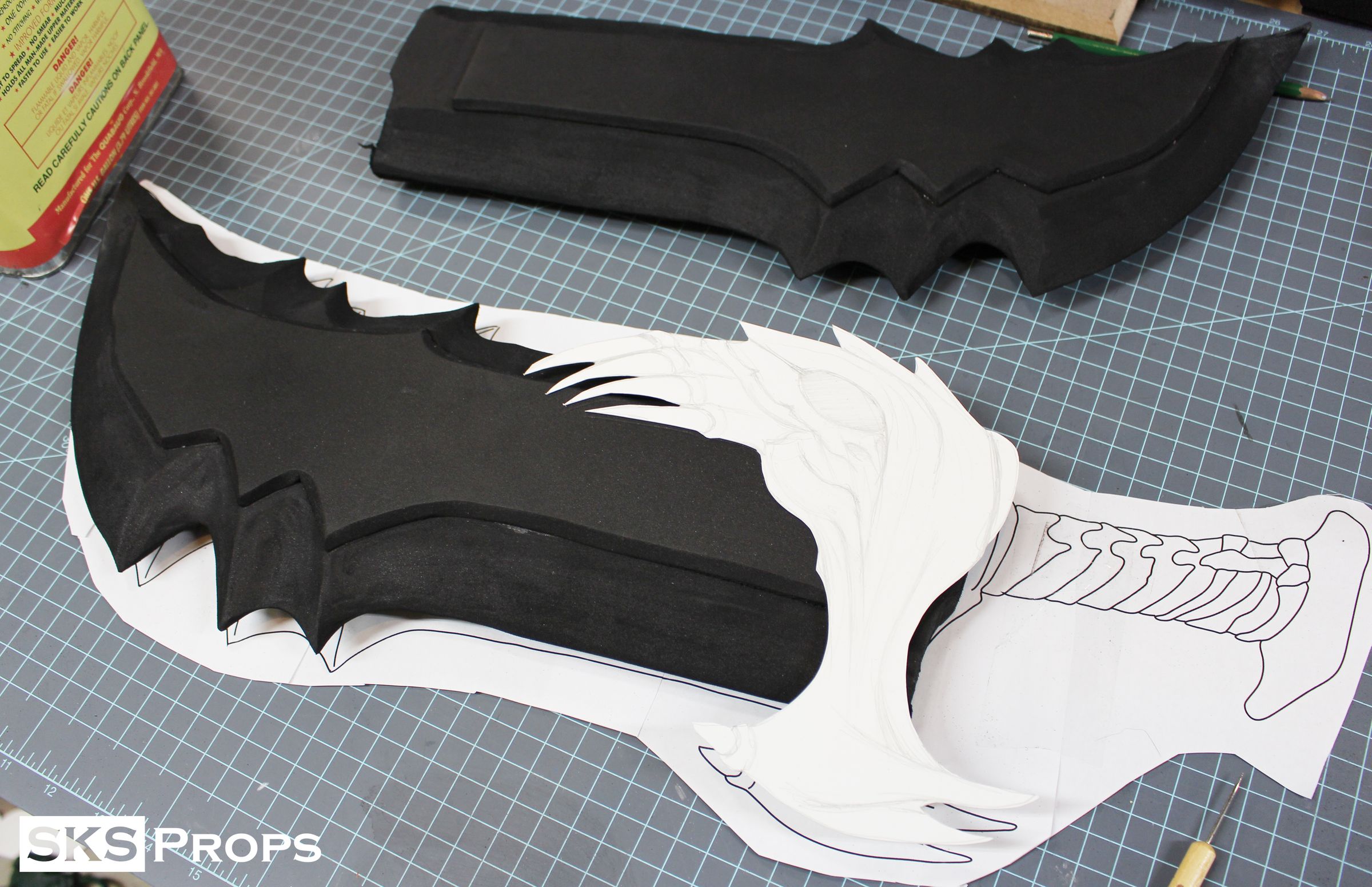 God of War Foam Cosplay Blades of Chaos SKS Props 18 Steps (with