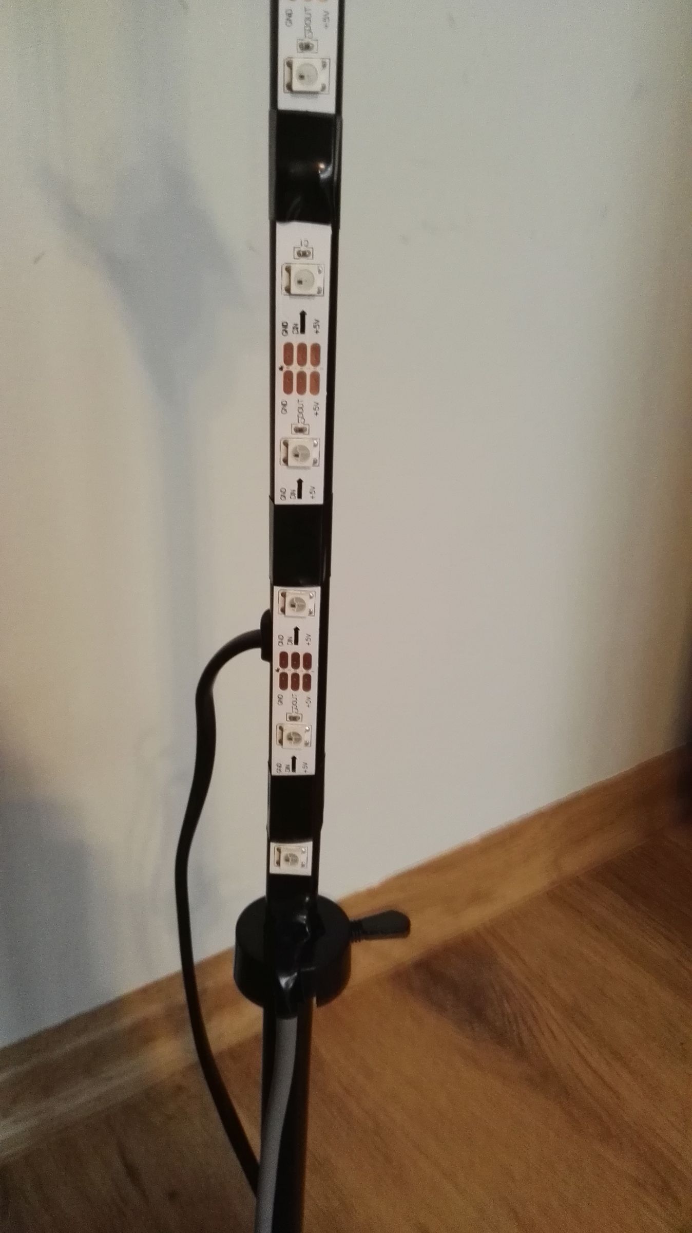 IKEA Lamp With Neopixel Strip Fire Effect 6 Steps (with Pictures