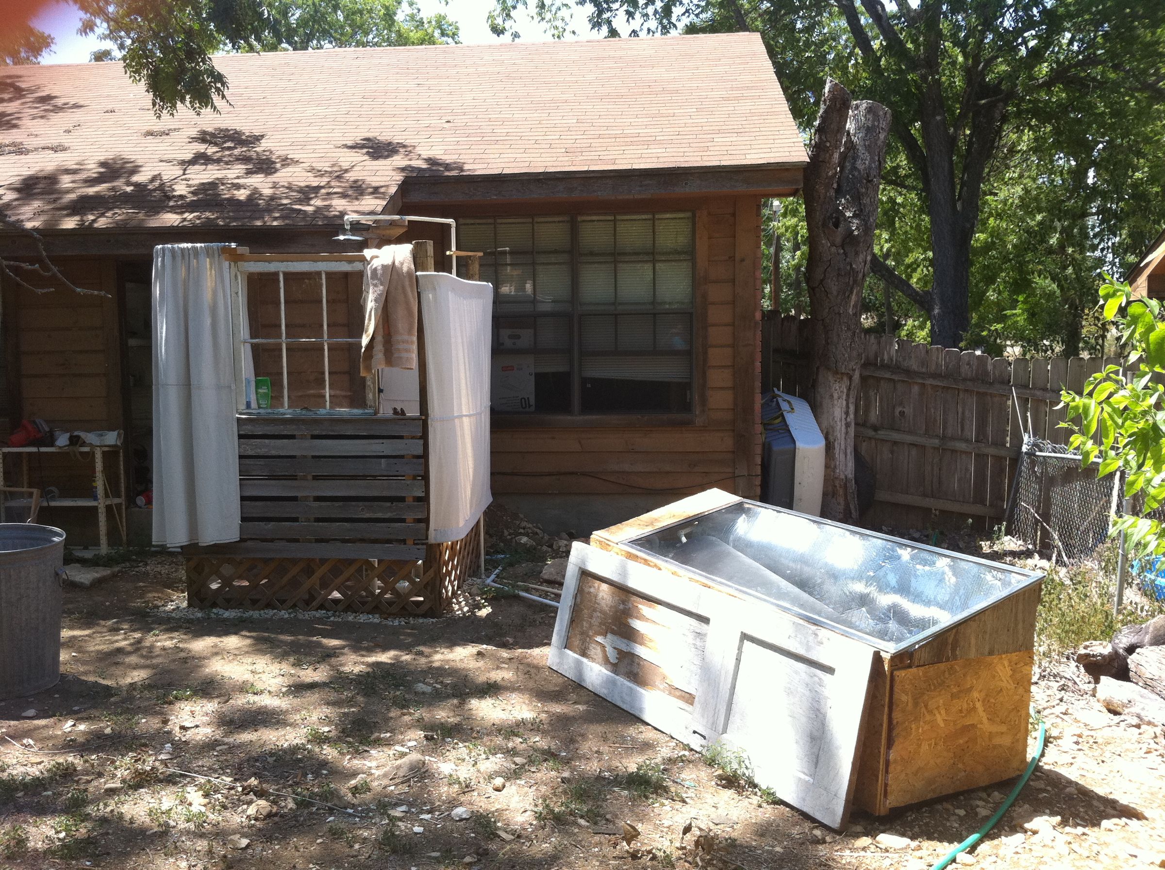 Solar Outdoor Shower 9 Steps Instructables
