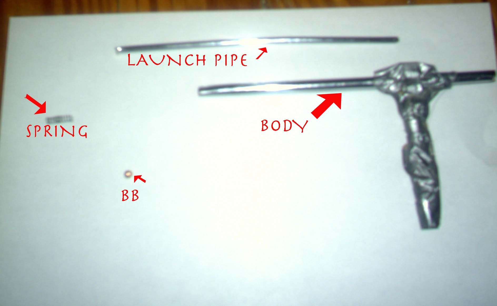 simple, spring-loaded bb pistol DIY Project DIY Project Image