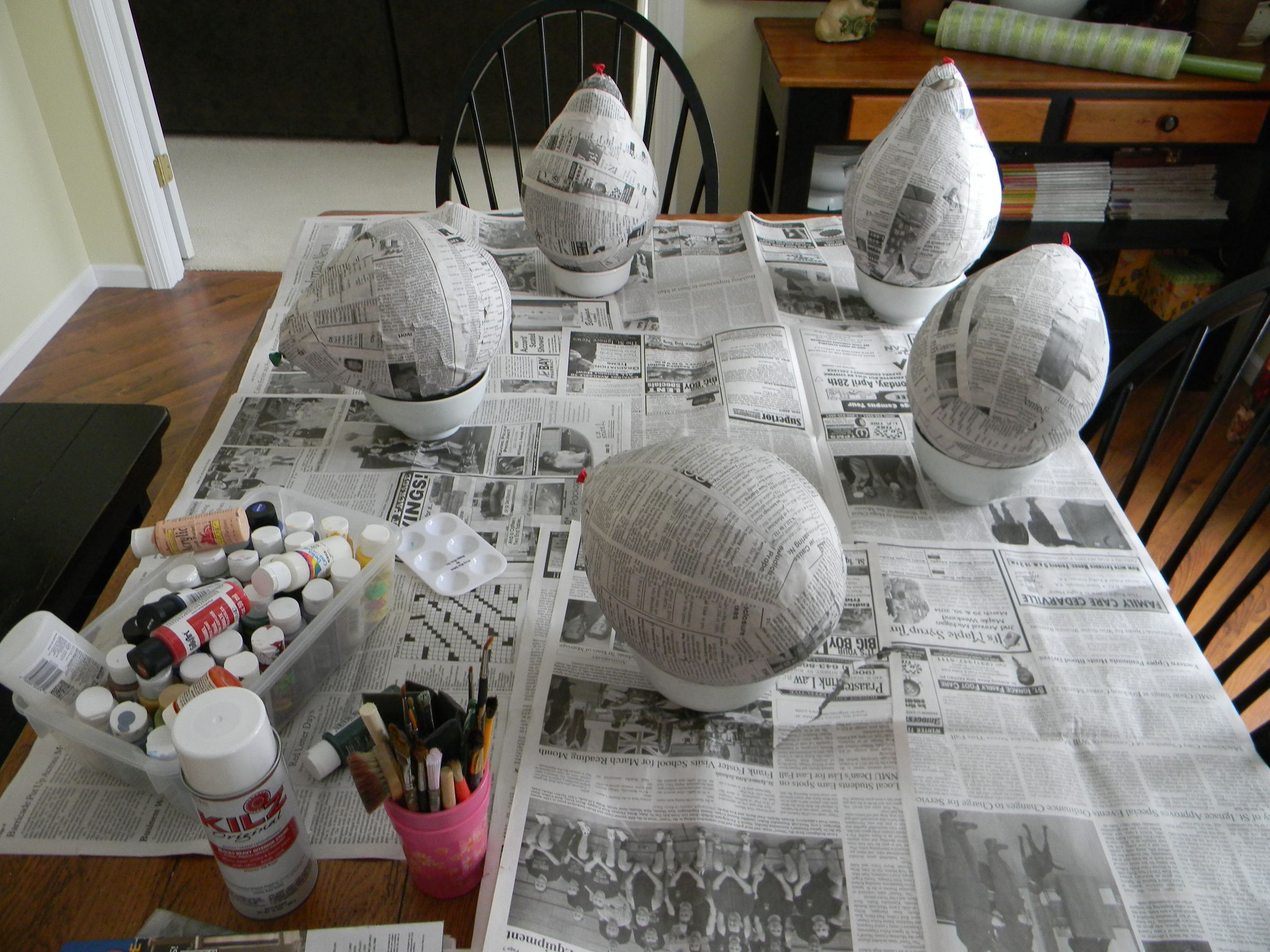 JUMBO PAPER MACHE EGGS 12 Steps (with Pictures) Instructables