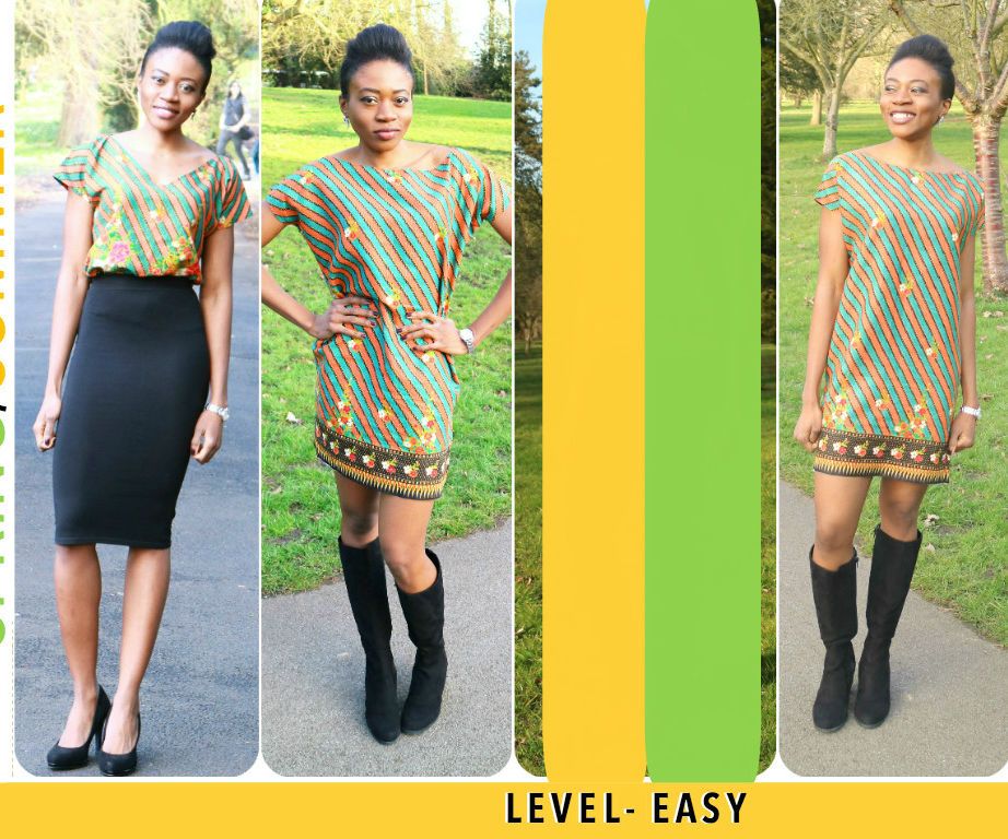 TRIBAL PRINT T-SHIRT DRESS