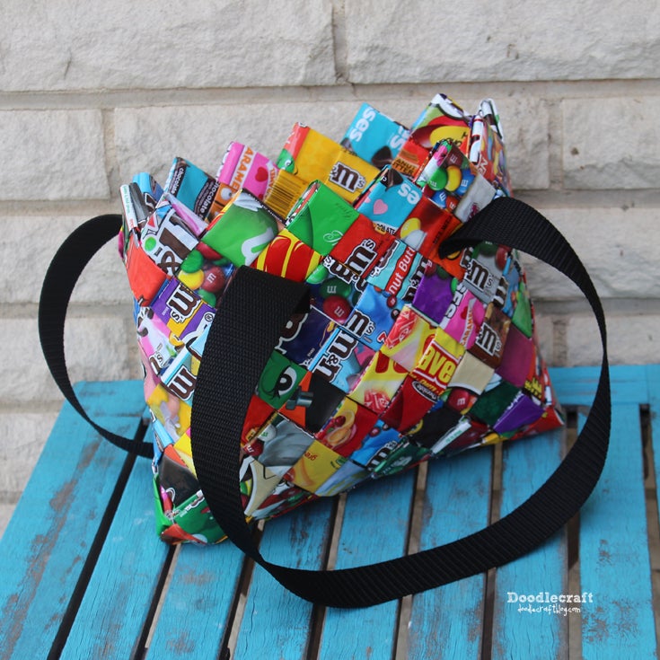 Handmade Purse made from Candy Wrappers