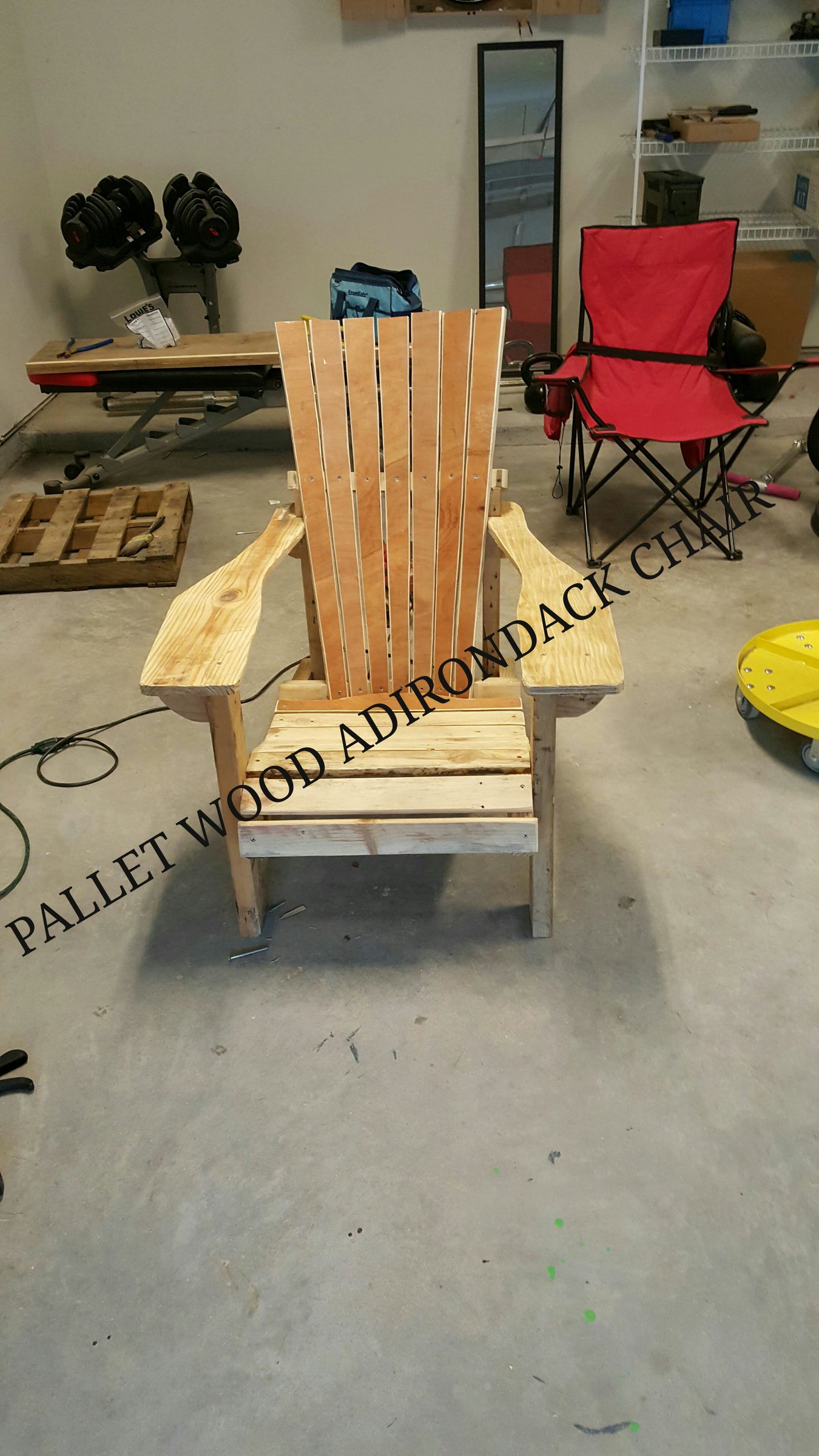 adirondack chair from pallet wood DIY Project DIY Project Image
