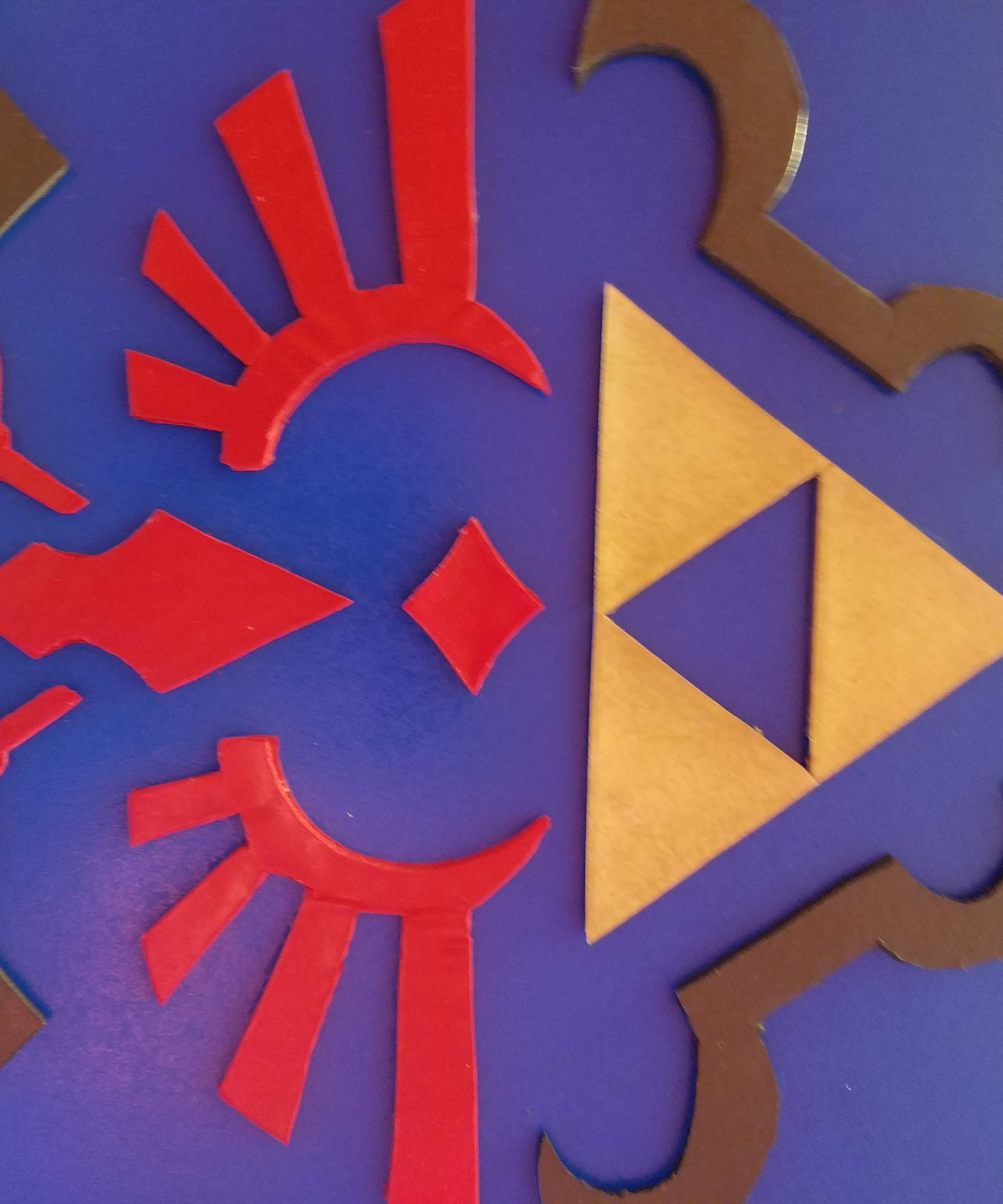 3d relief shield wall art (hylian shield, ocarina of time) DIY Project DIY Project Image