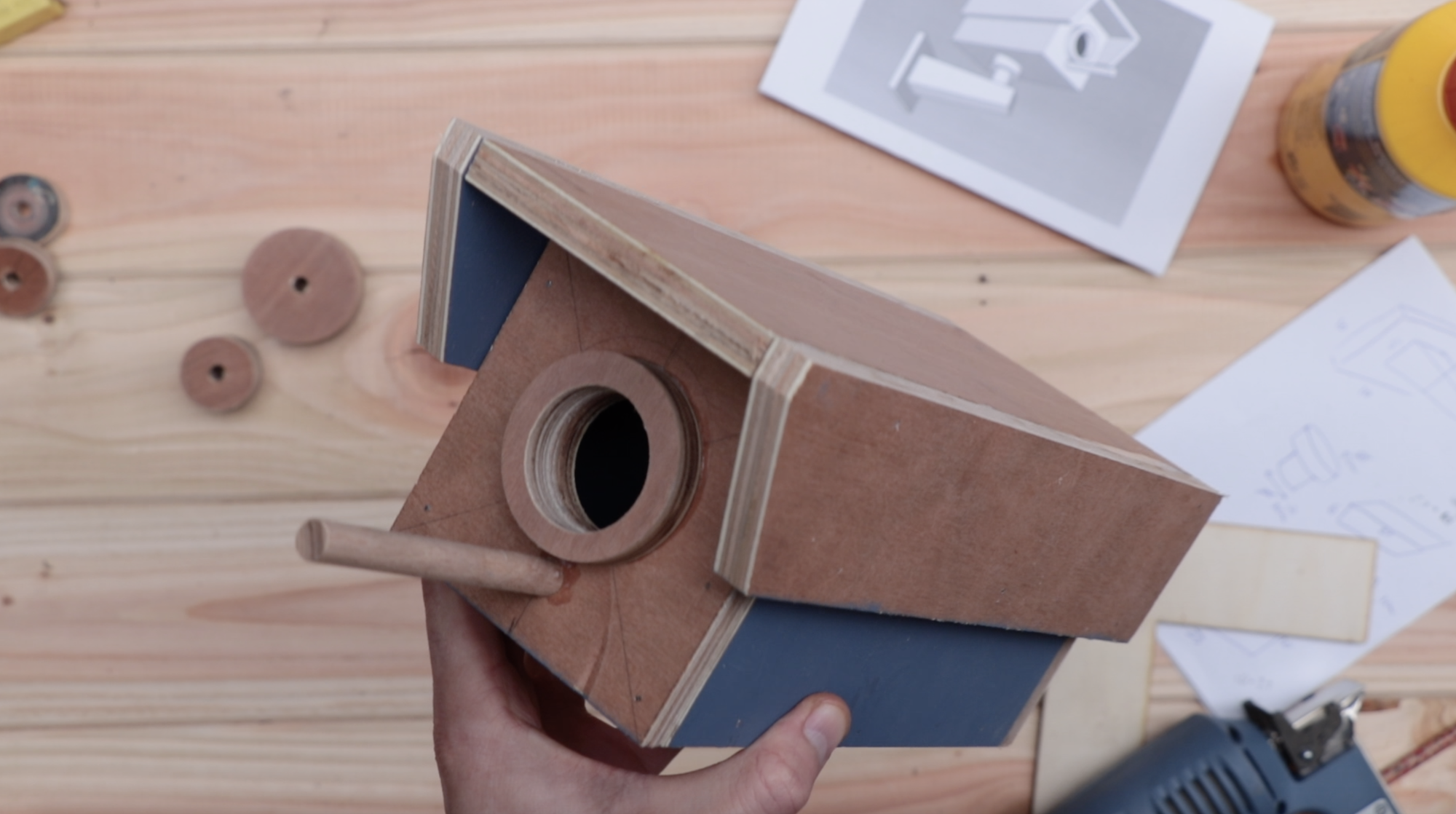 Fake Security Camera Birdhouse Made From Scrapwood 5 Steps (with Pictures) Instructables