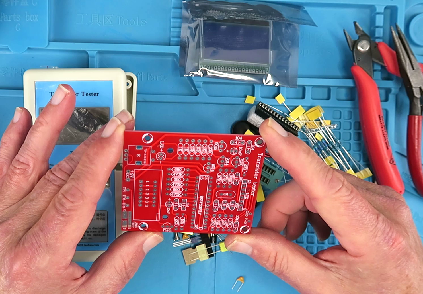 Hiland M12864 Transistor / Component Tester Kit Build 8 Steps