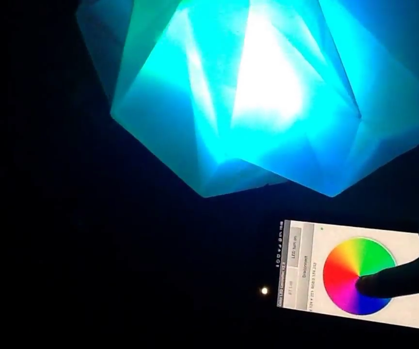 DIY guide for Android controlled mood-lamp with step-by-step instructions