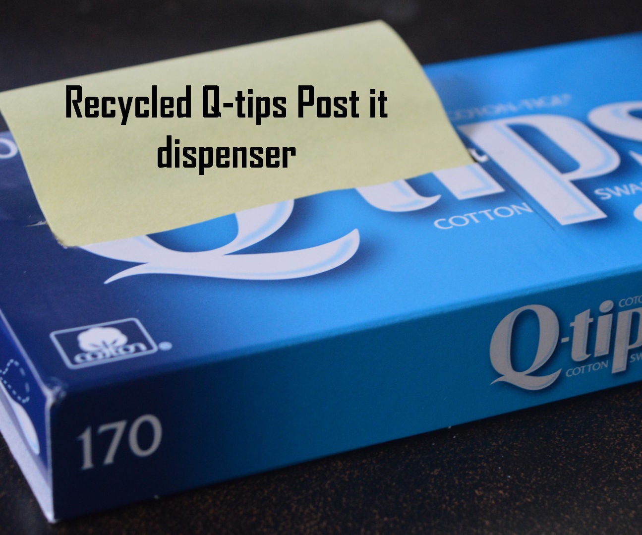 Recycled Qtip Box PostIt Dispenser 4 Steps Instructables