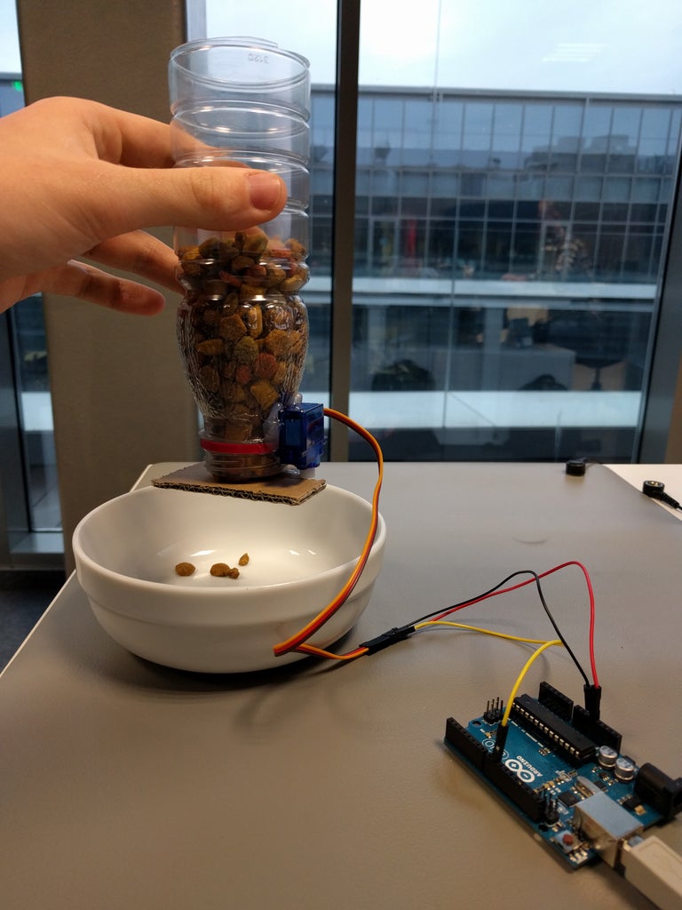 Automatic Arduino Pet Feeder 4 Steps with Pictures Circuit Diagram