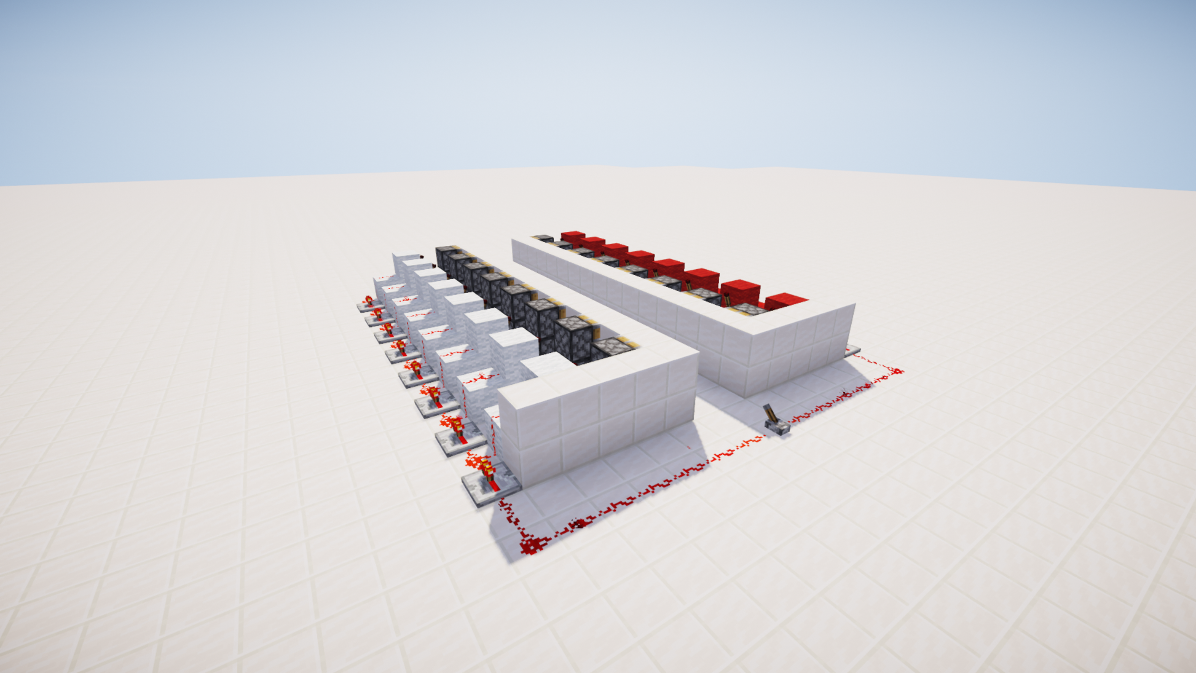How To Build A Piston Hallway In Minecraft 6 Steps Instructables