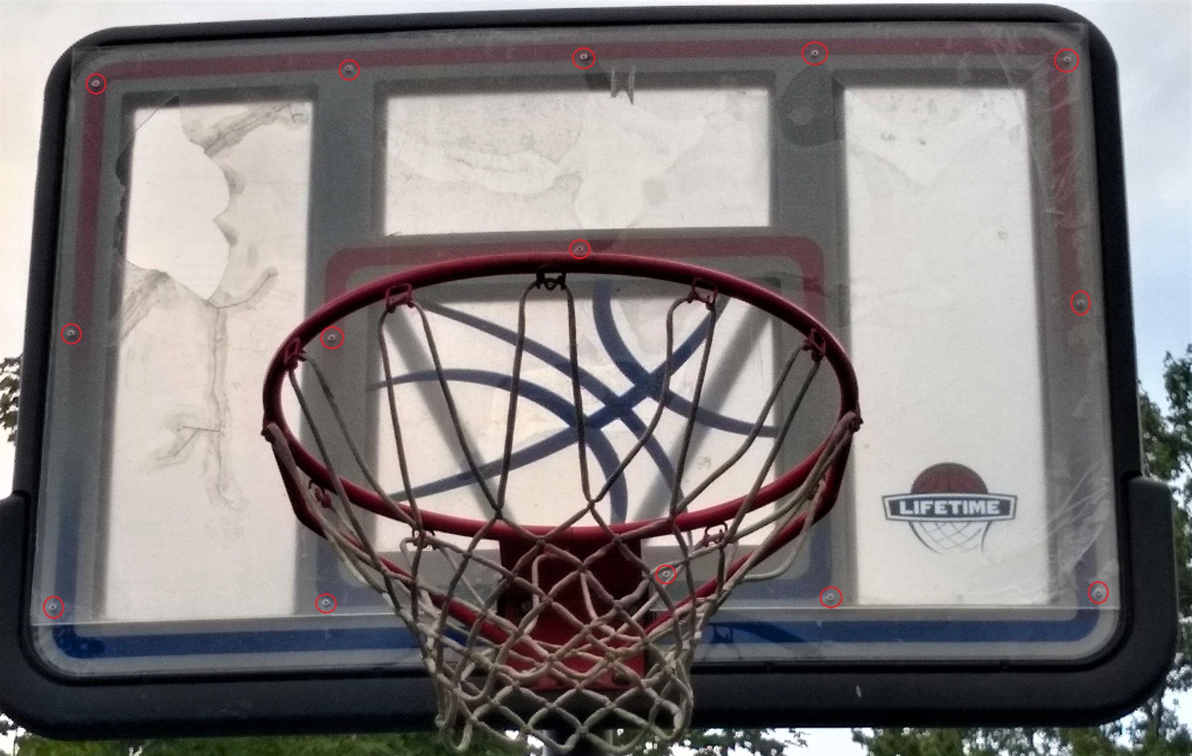 Basketball Backboard Repair 4 Steps Instructables