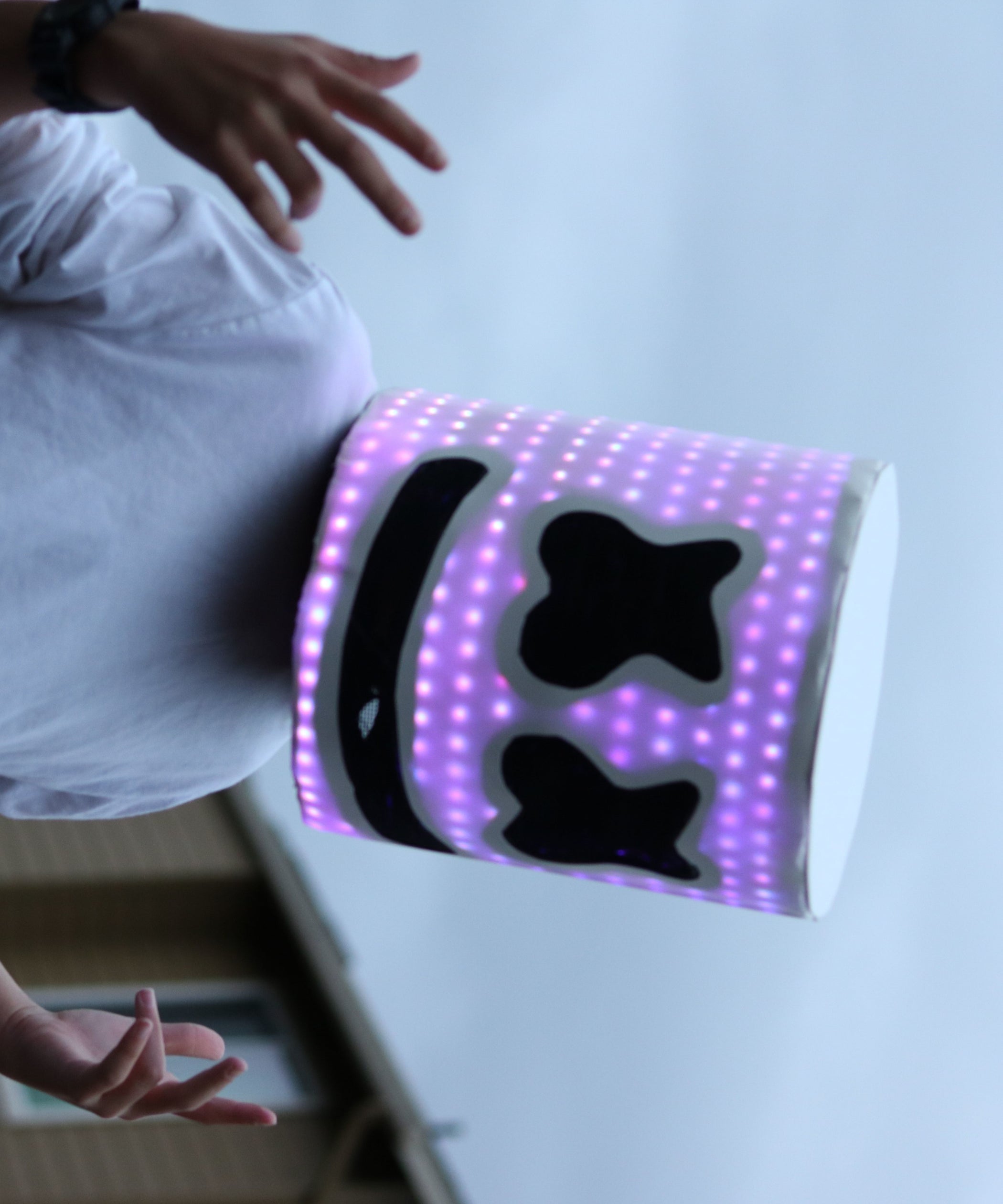 LED Marshmello Helmet for Under 50 9 Steps Instructables