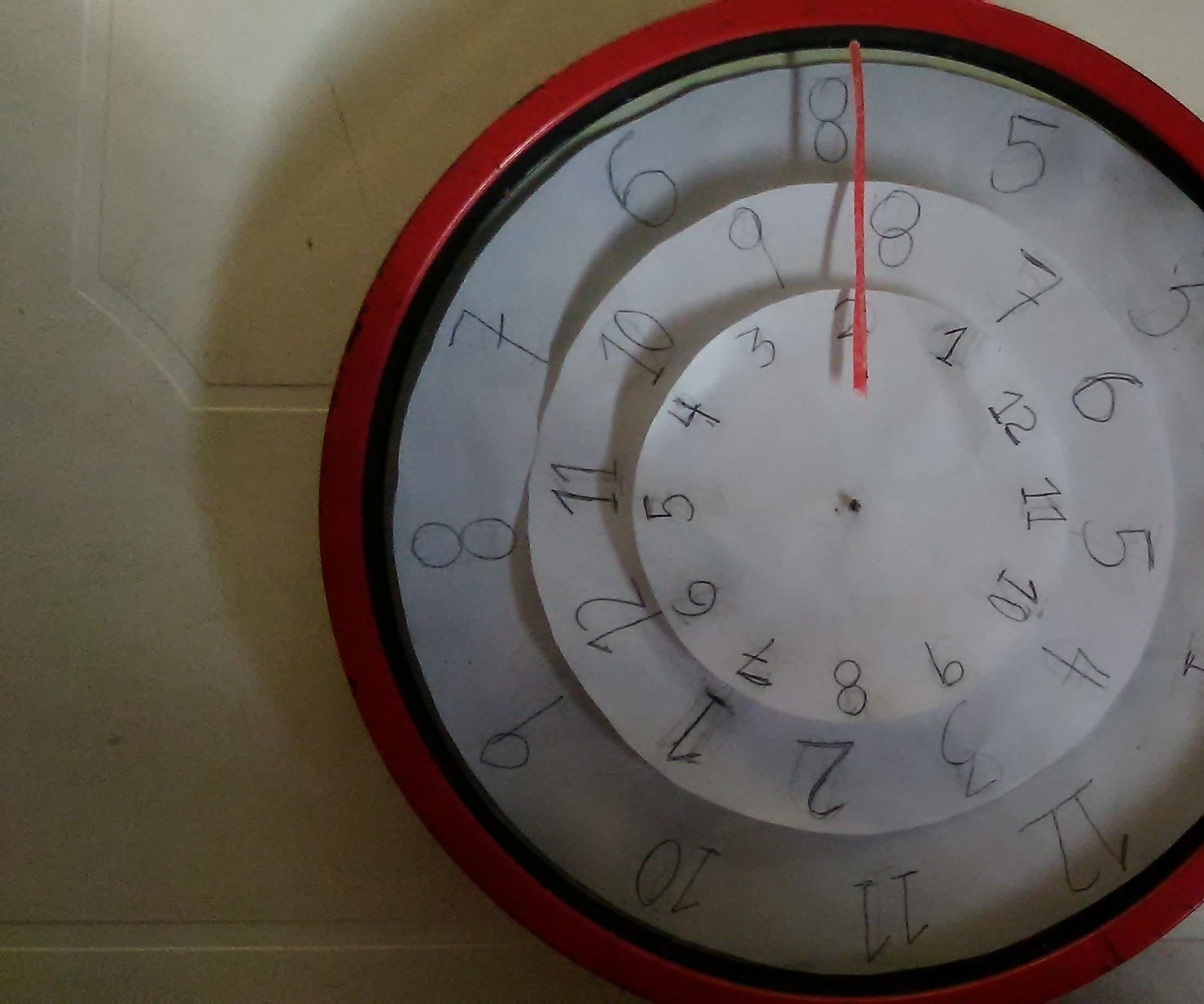 DIY Inverted Clock (circular Clock) Instructables