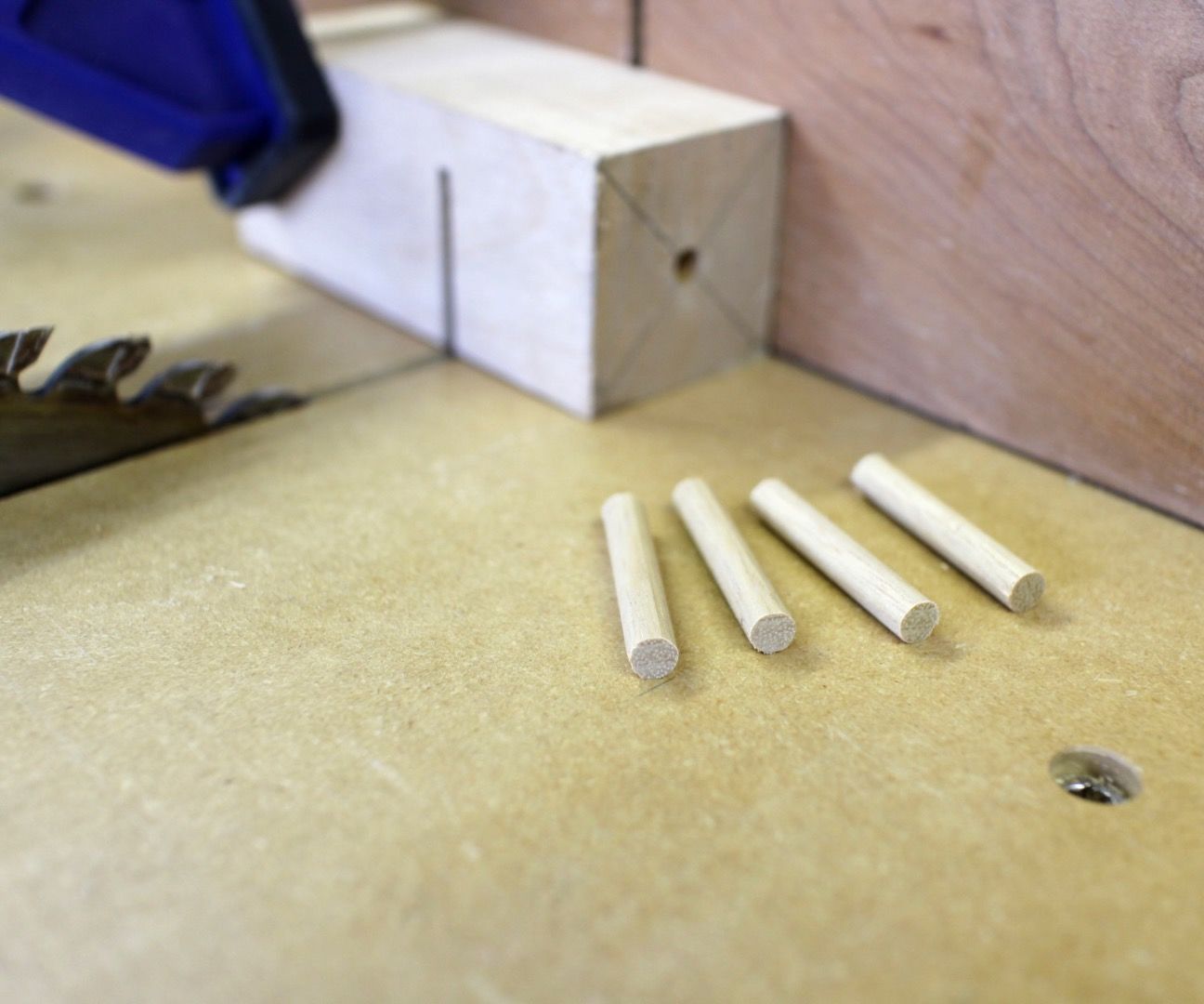 How to Perfectly Cut Dowels