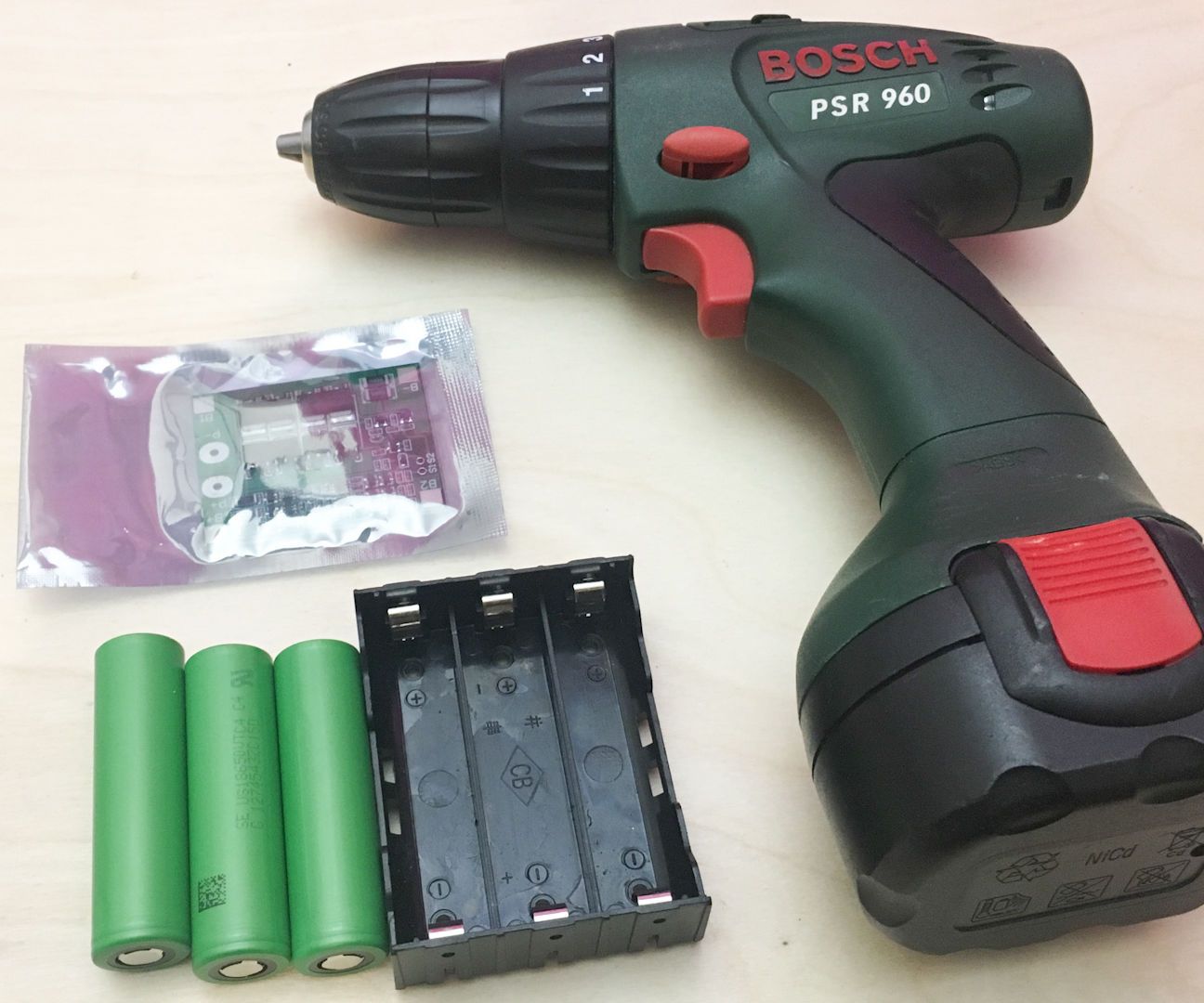 Step-by-step guide for drill battery rebuild - nicd to lithium DIY Project DIY project