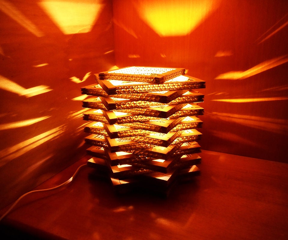 Cardboard Table Lamp 6 Steps (with Pictures) Instructables