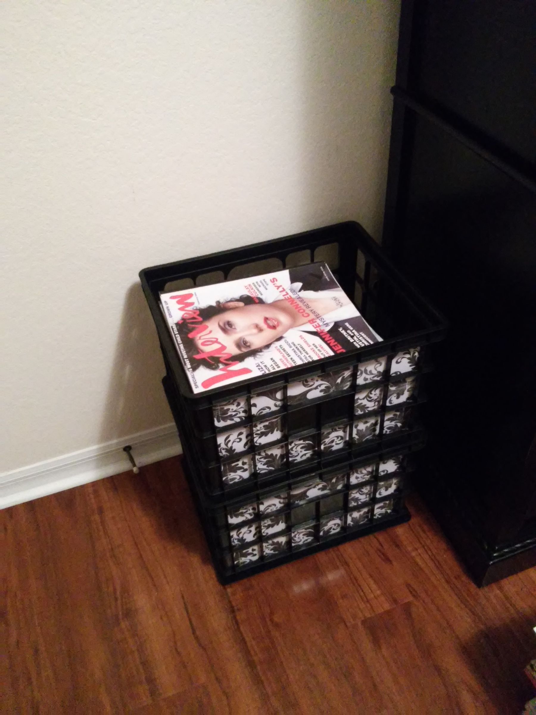 File Crate Storage Column 4 Steps Instructables