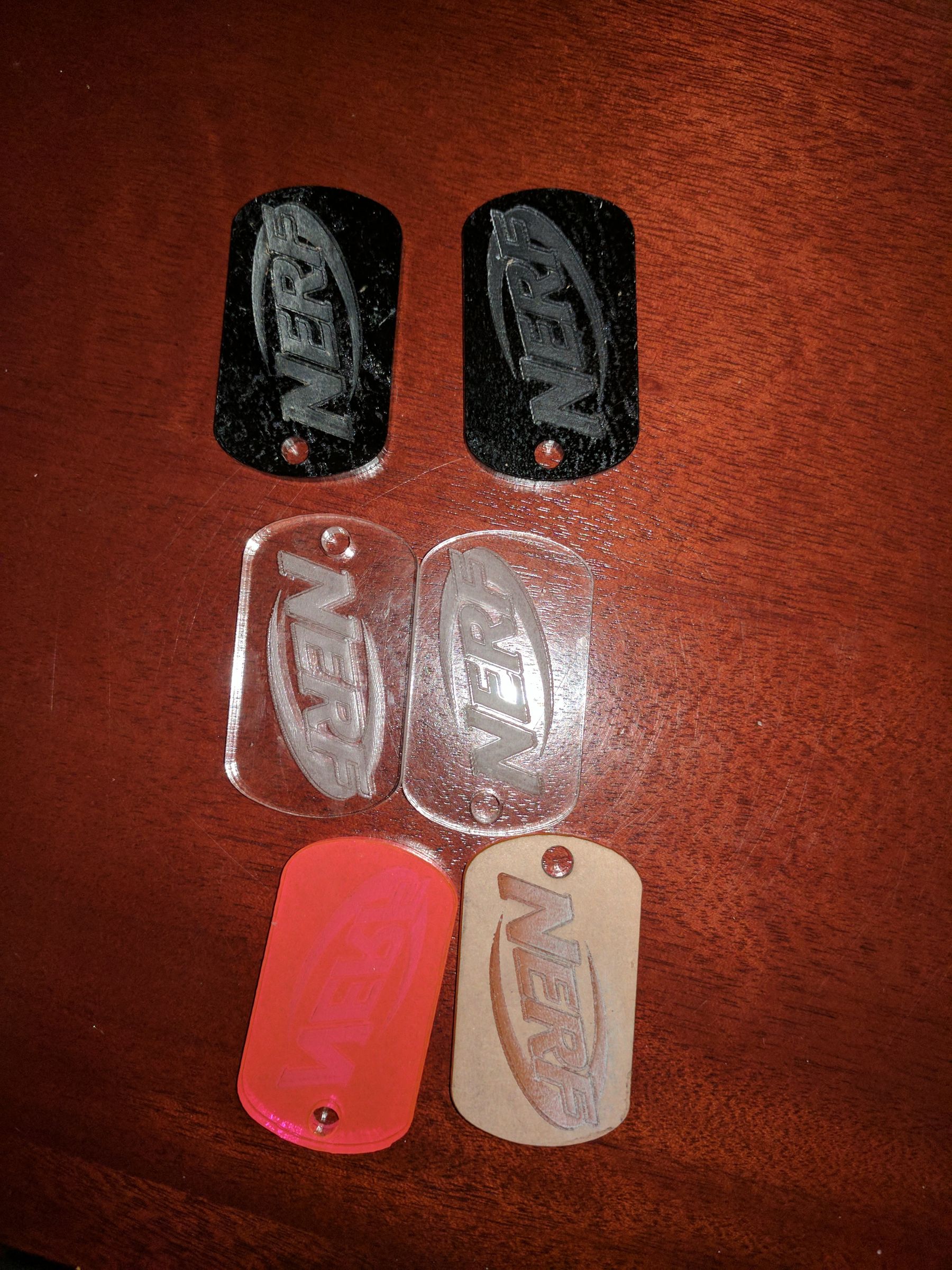 nerf dog tags