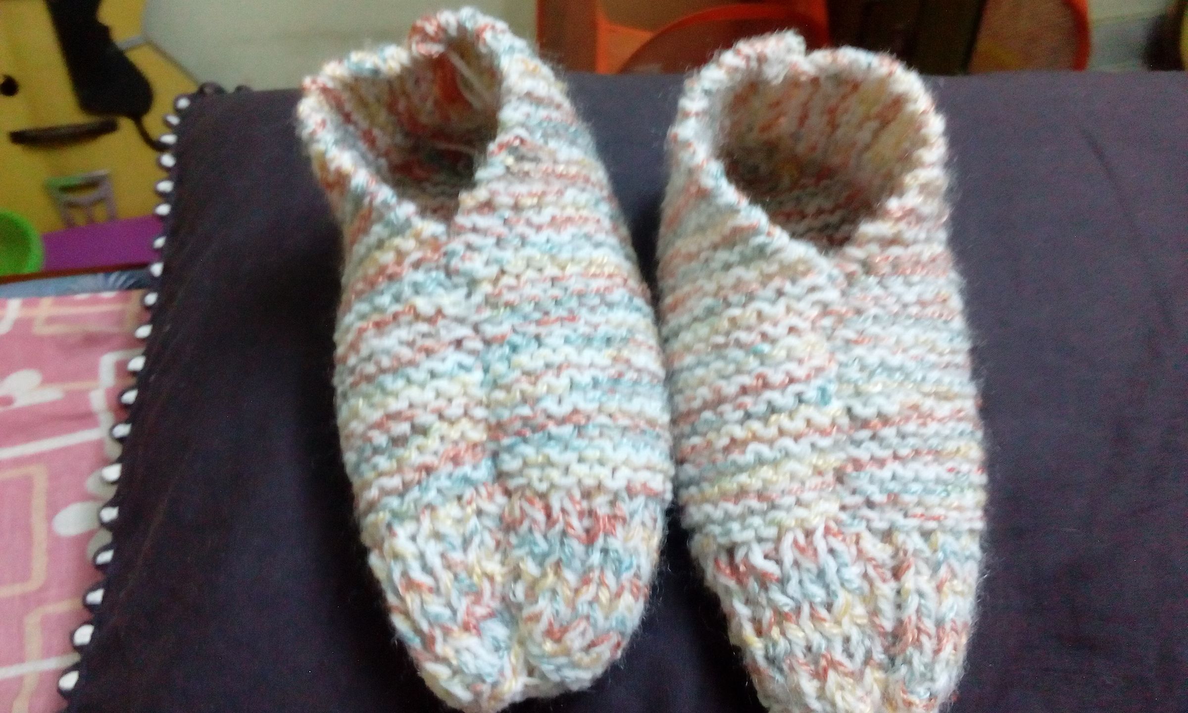 grandma's knitted slippers