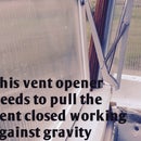 Mudando um abridor de ventilação automático