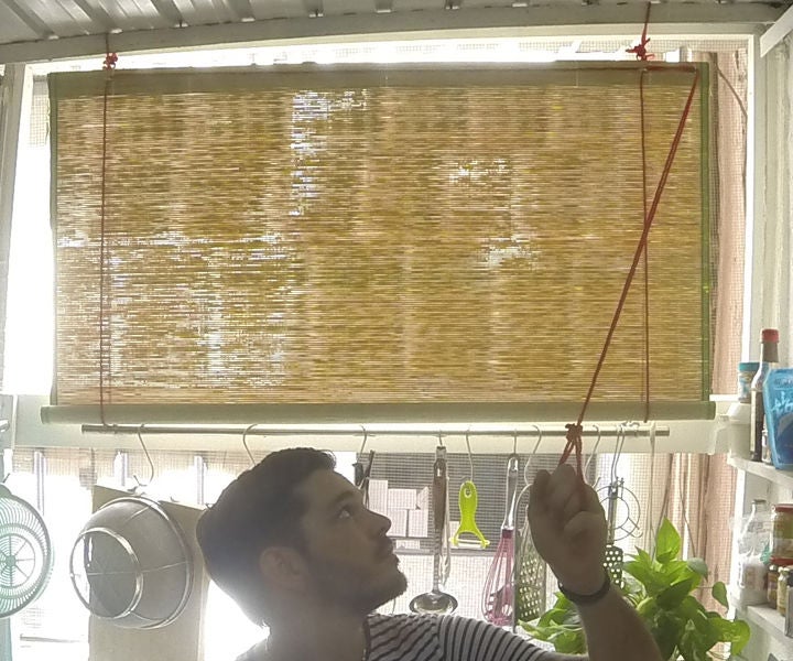 Roll Up Blinds From Bamboo Mat 6 Steps (with Pictures) Instructables