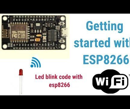 esp8266 arduino ide setup and led blink project with esp8266 DIY Project DIY Project Image