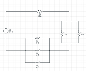 Solving a Simple Circuit Diagram With a Single Voltage Source ...