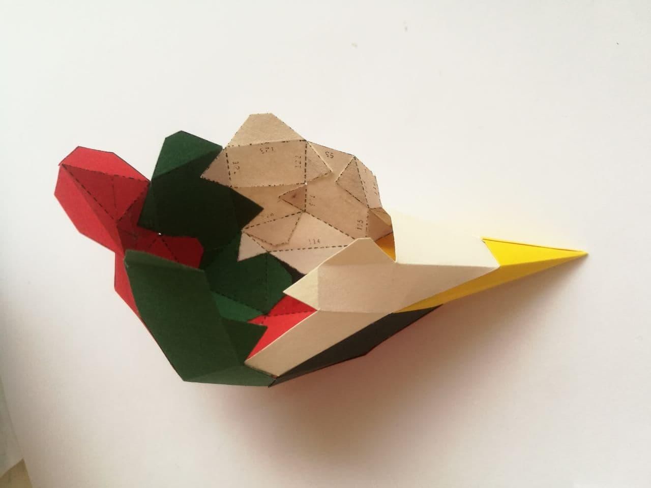 Papercraft Low-Poly Woodpecker : 4 Steps (with Pictures) - Instructables