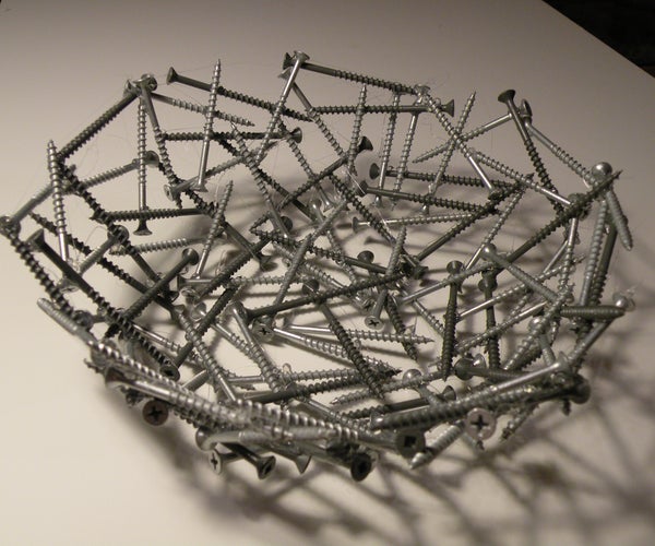 Screw Bowl - a Bowl Made From Screws