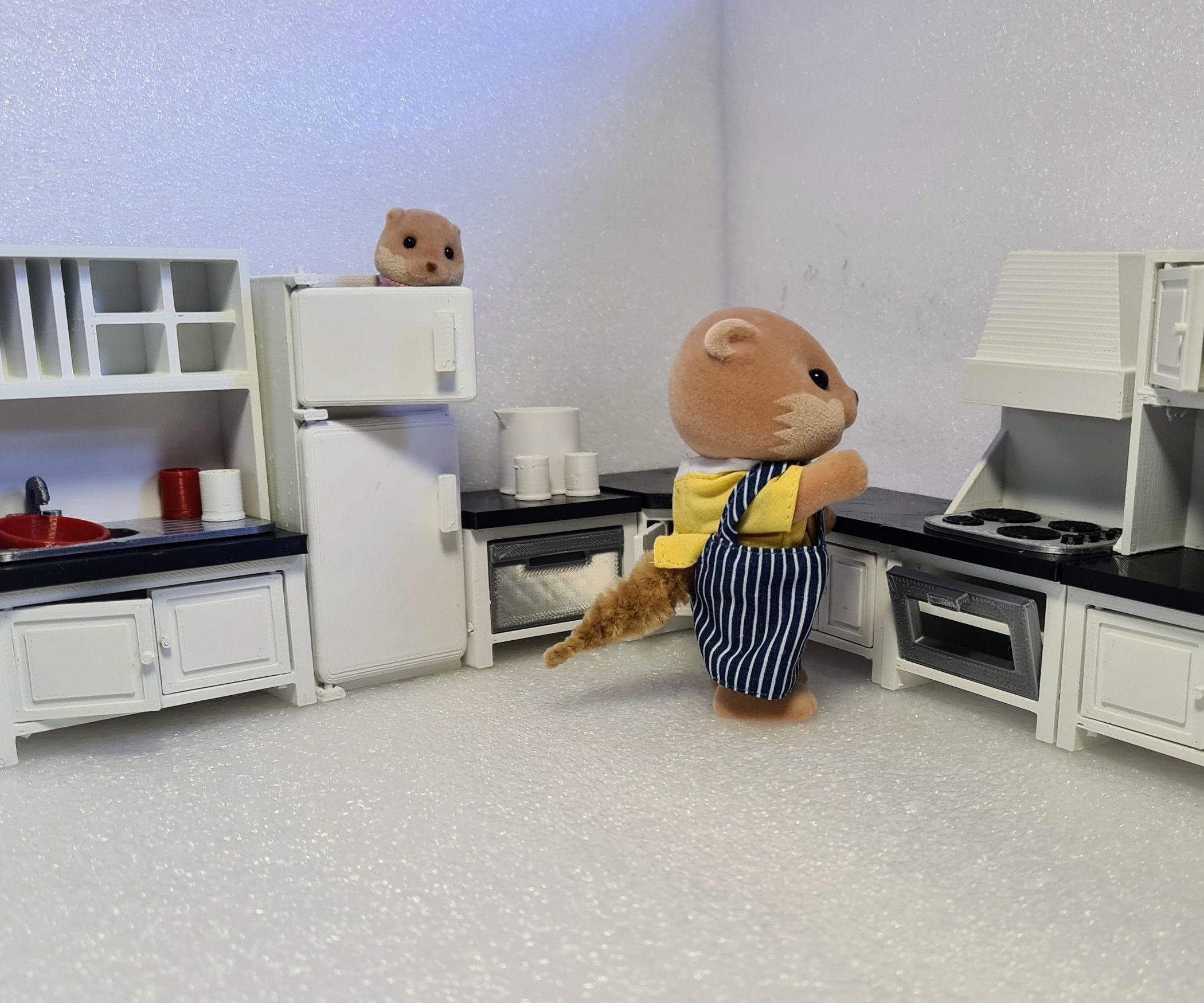 Mix N Match Sylvanian Kitchen (3D Printed Tinkercad Project) 8 Steps