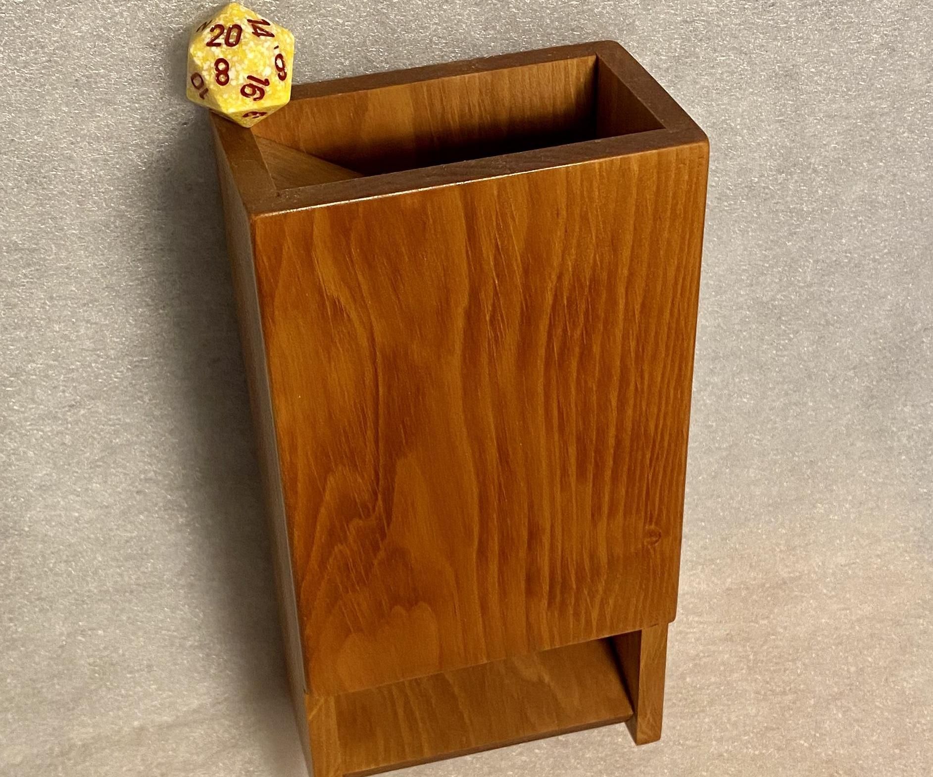 Wooden Dice Tower Hand Tools Only 13 Steps (with Pictures