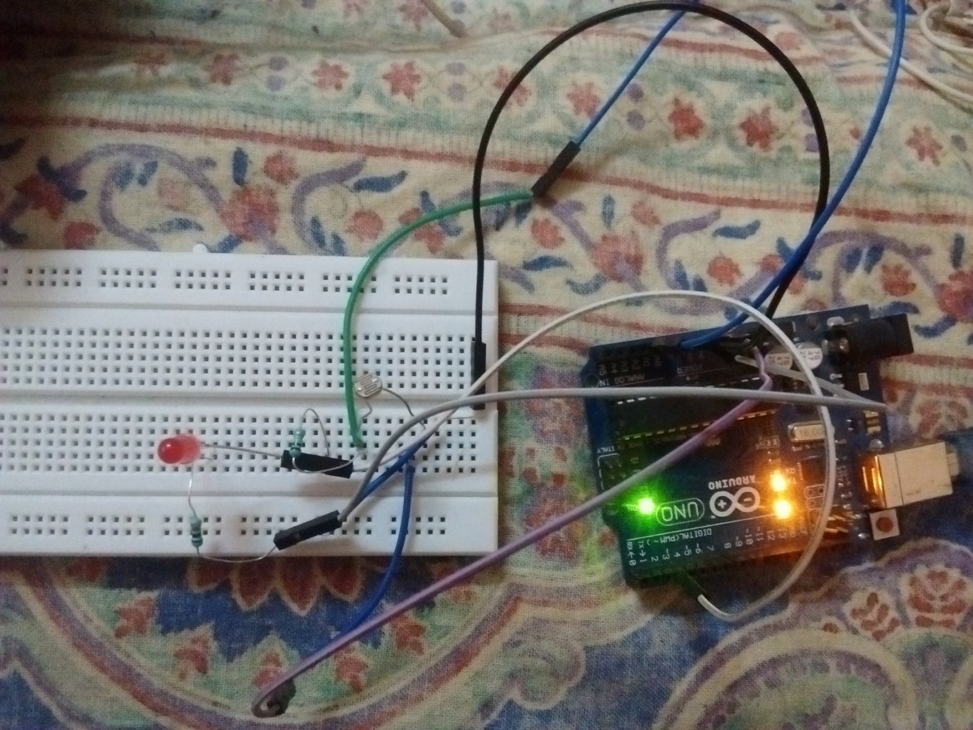 LED Intensity Control Using LDR : 5 Steps Circuit Diagram