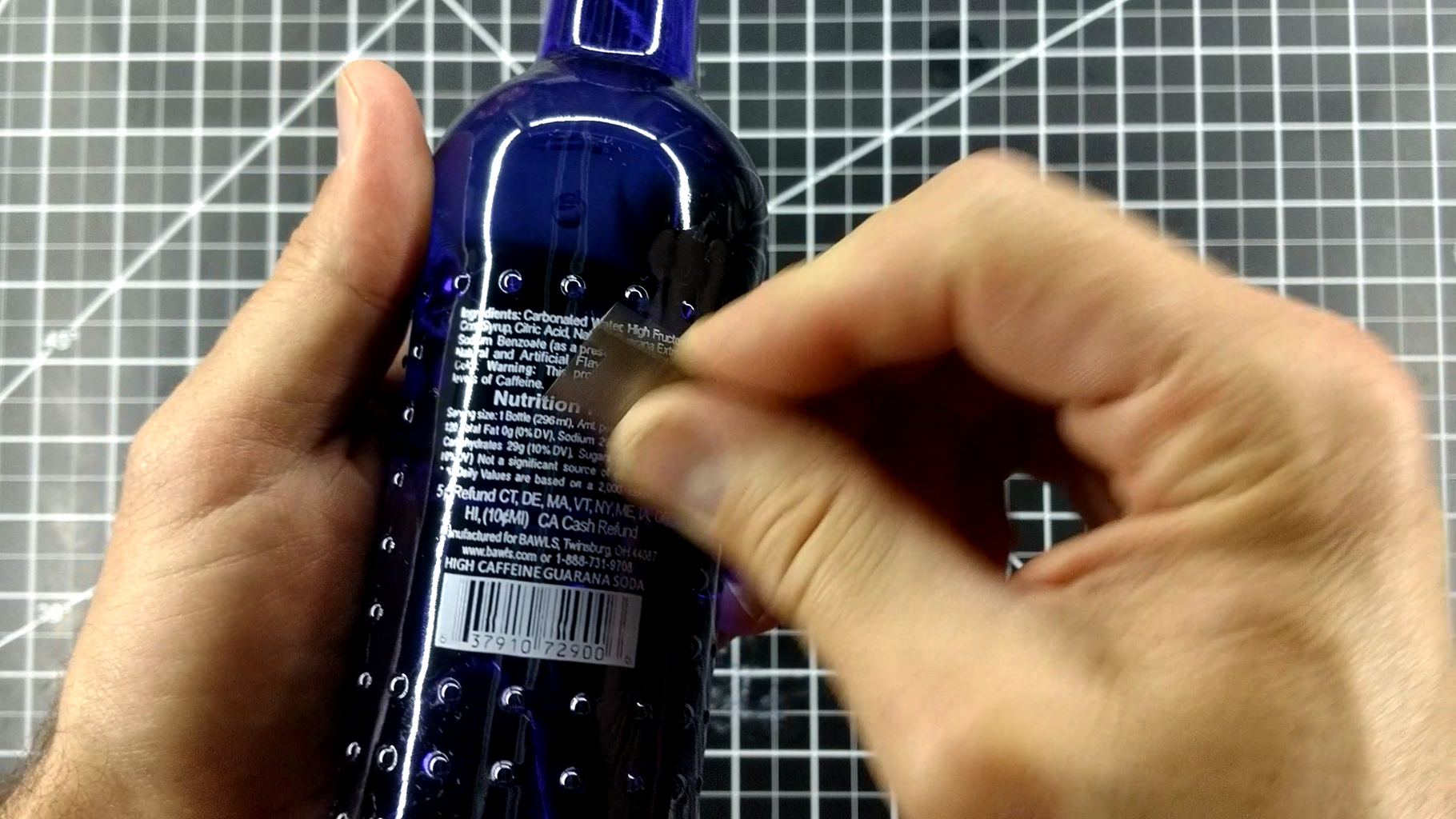 How to get painted labels off bottles