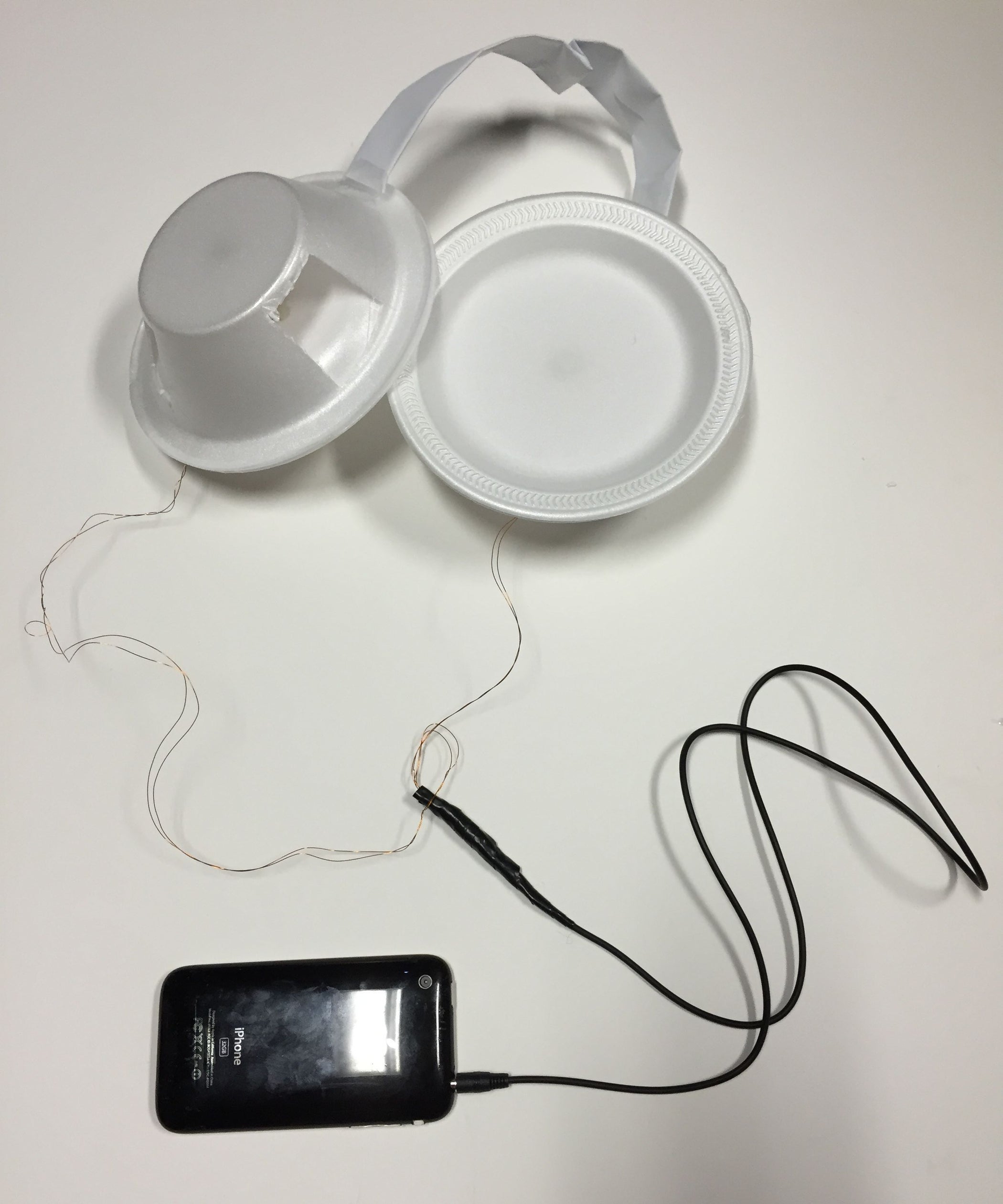 Styrofoam Headphones Nice Sound, Easy to Make 19 Steps (with