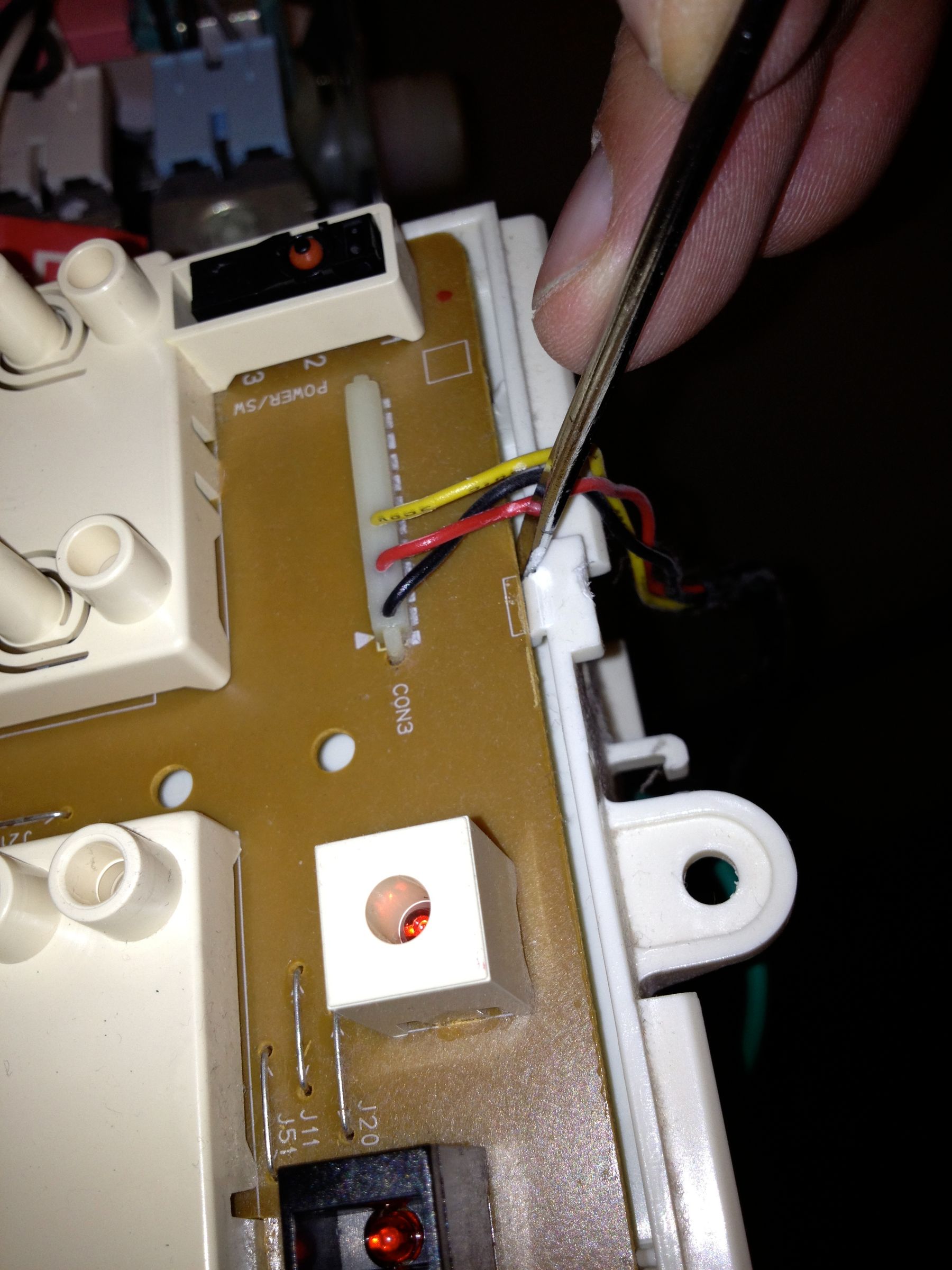 Replacing the User Interface Control Board on a LG Washing Machine. 8