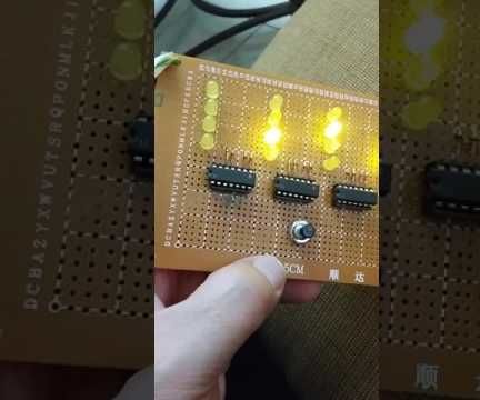 4-digit yellow binary counter DIY Project DIY Project Image