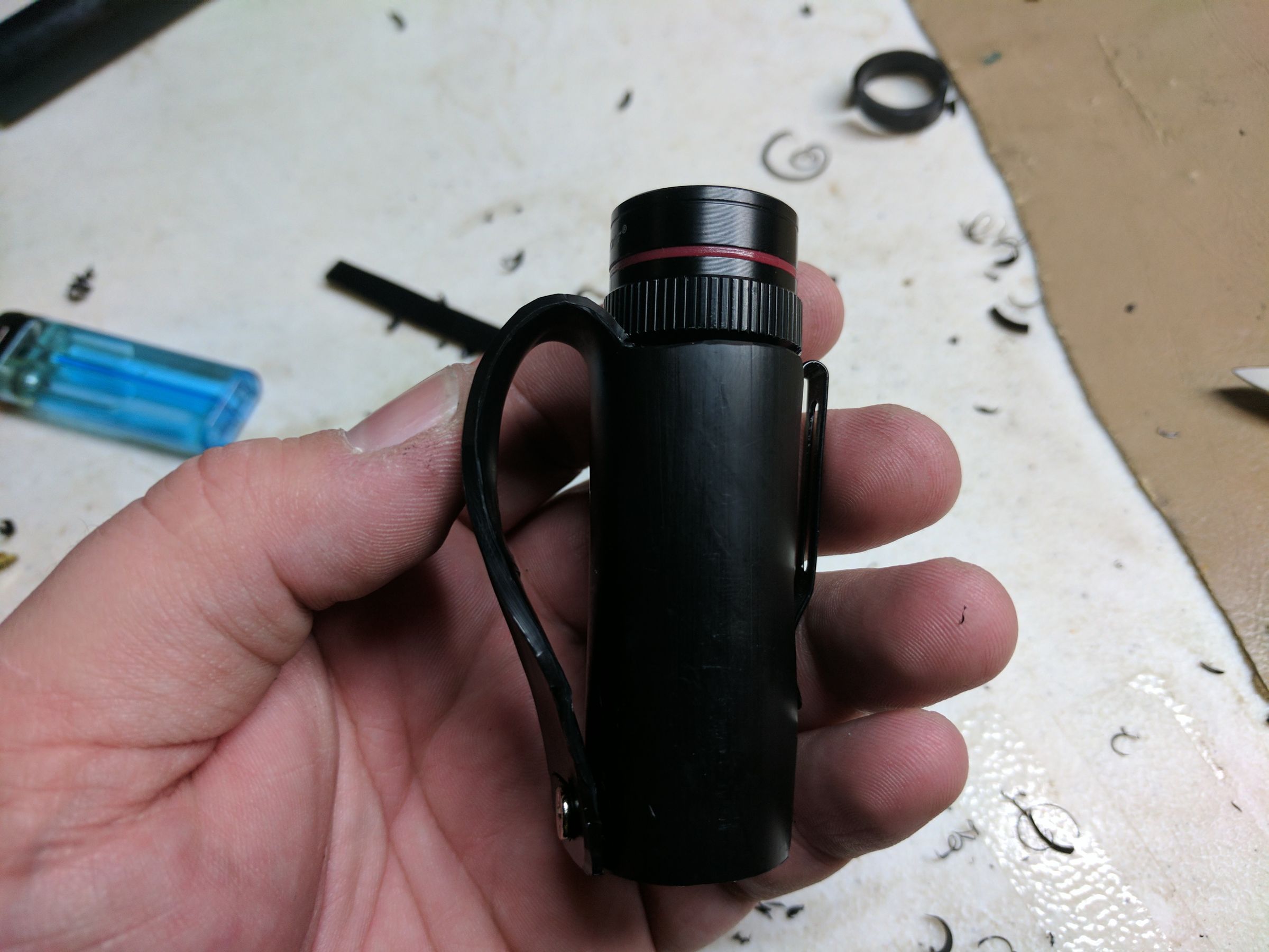 Cheap and Easy EDC Flashlight Holster 8 Steps (with Pictures