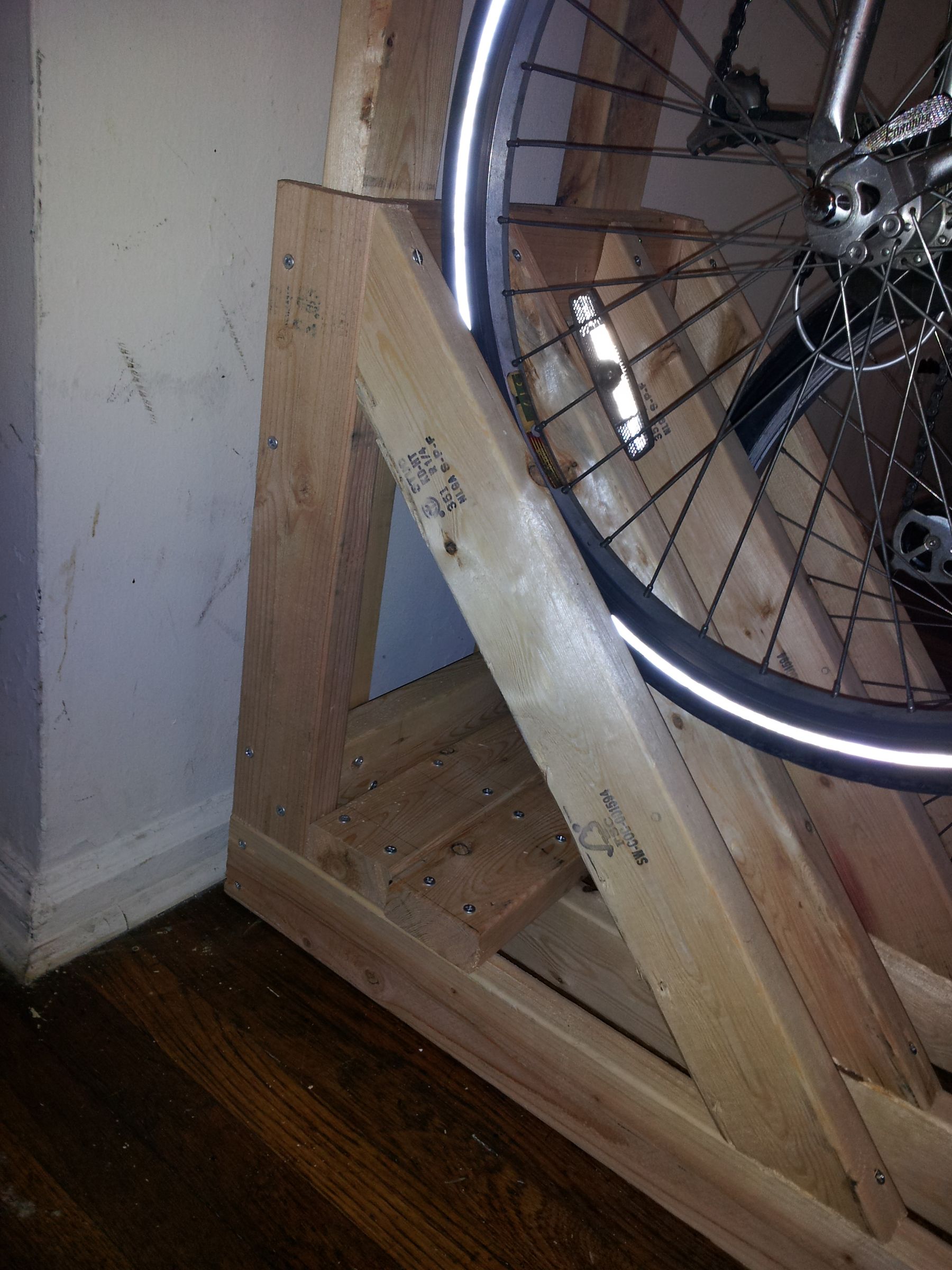 Vertical Bike Rack From 2x4s 7 Steps (with Pictures) Instructables