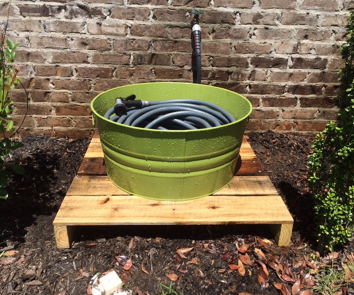 Steel Bucket Hose Holder 6 Steps With Pictures Instructables Steel Bucket Hose Holder 6 Steps, Garden Hose Bucket With Lid